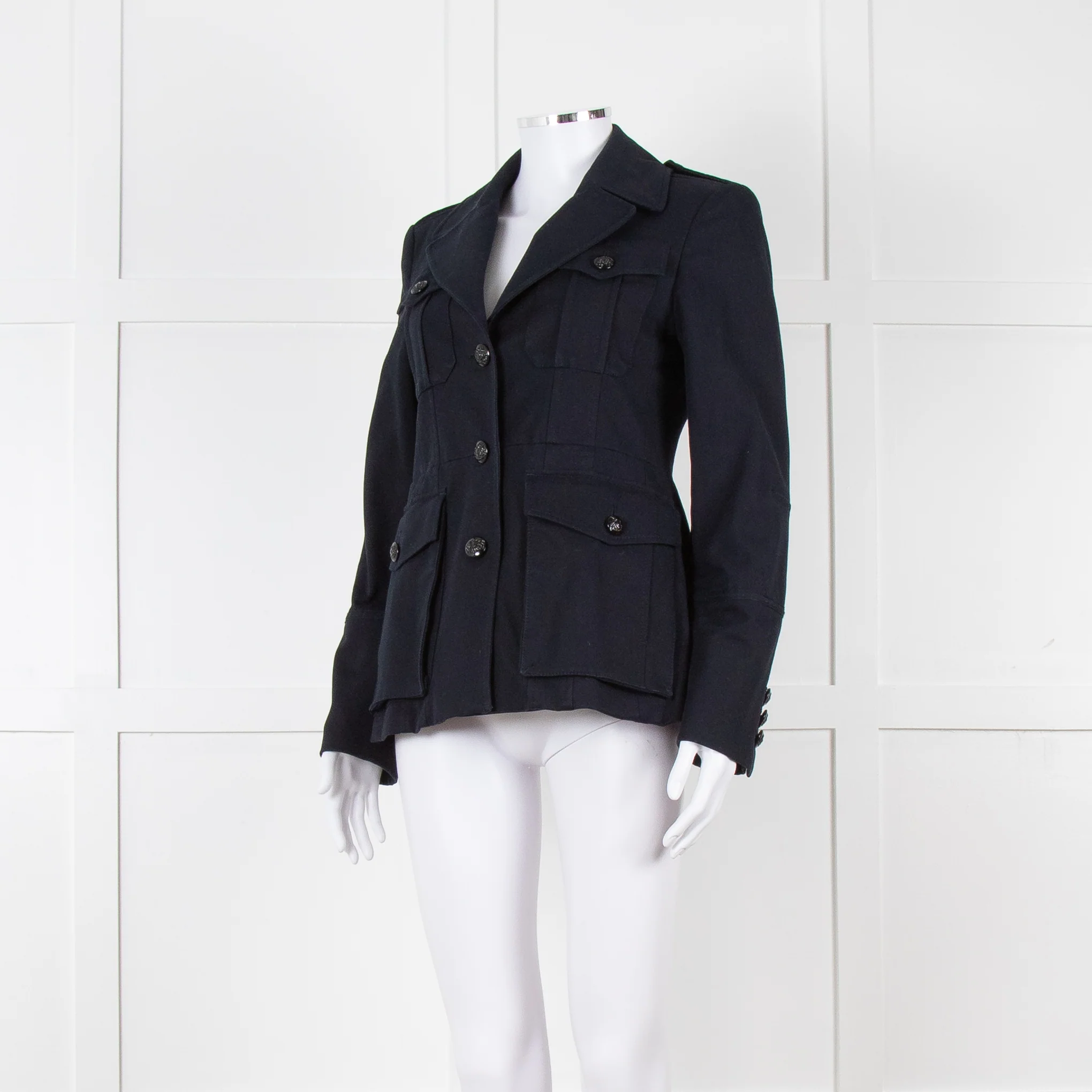 Me + Em Navy Military Style Jacket - Image 8