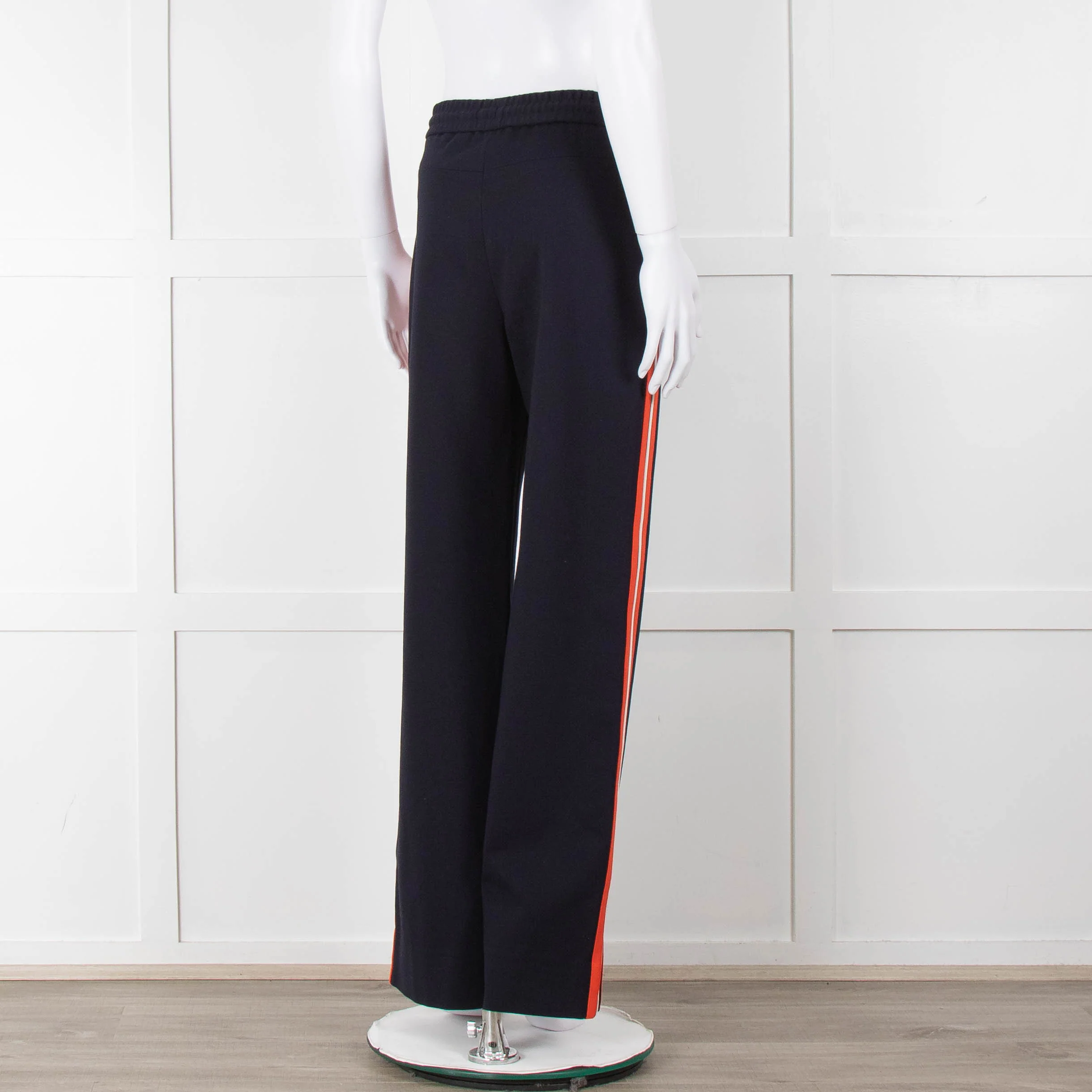 ME + EM Navy Orange Side Strap Elasticated Waist Trousers - Image 4
