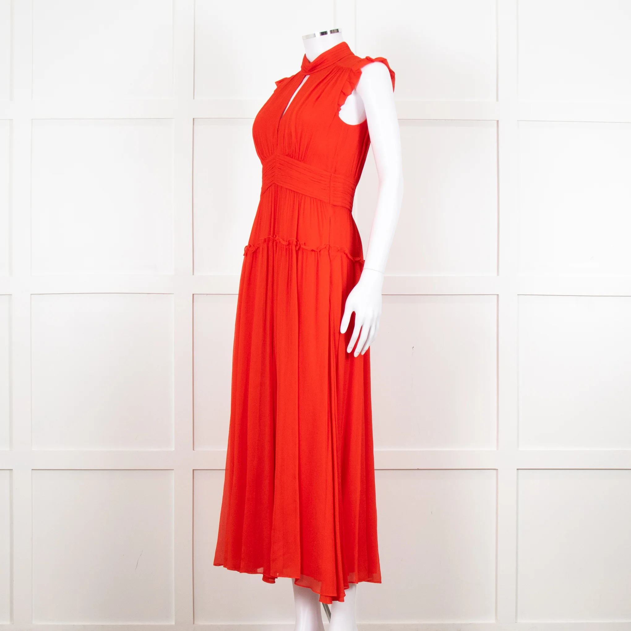 Me + Em Red Full Length Sleeveles Dress - Image 2