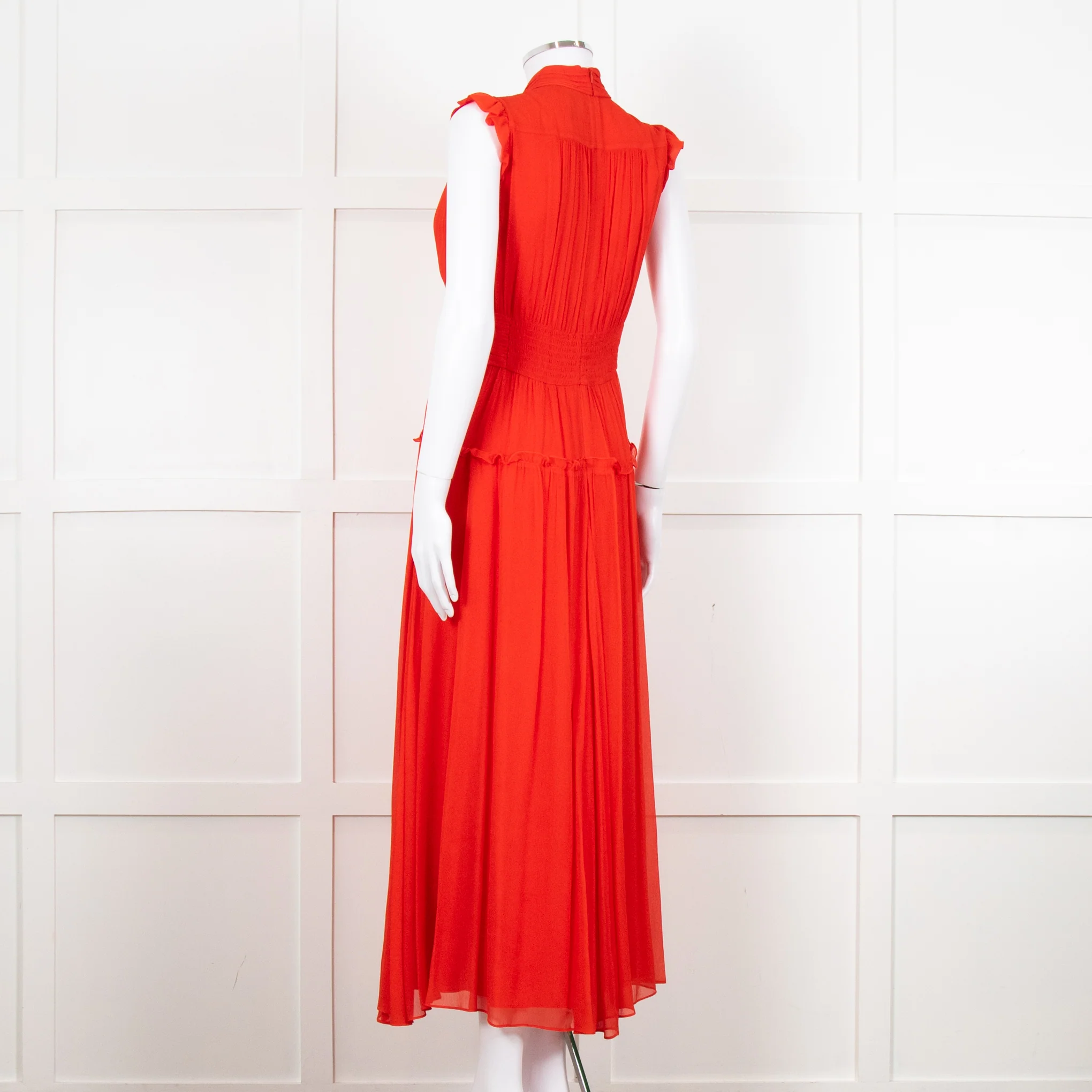 Me + Em Red Full Length Sleeveles Dress - Image 4