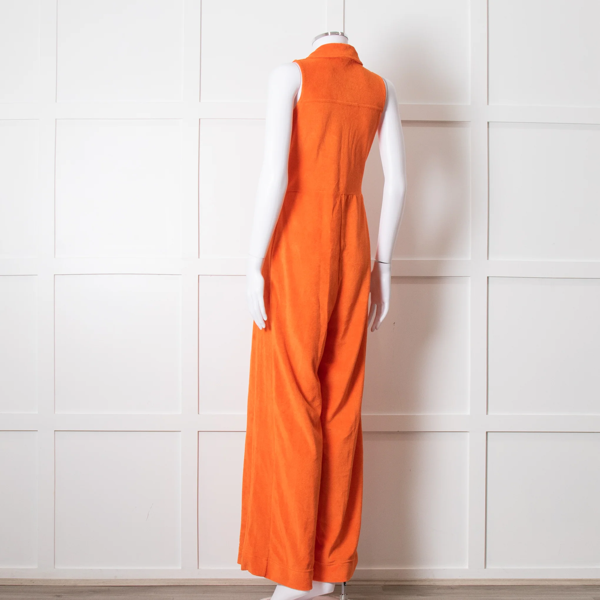 Me + Em Orange Towel Sleeveless Jumpsuit - Image 4