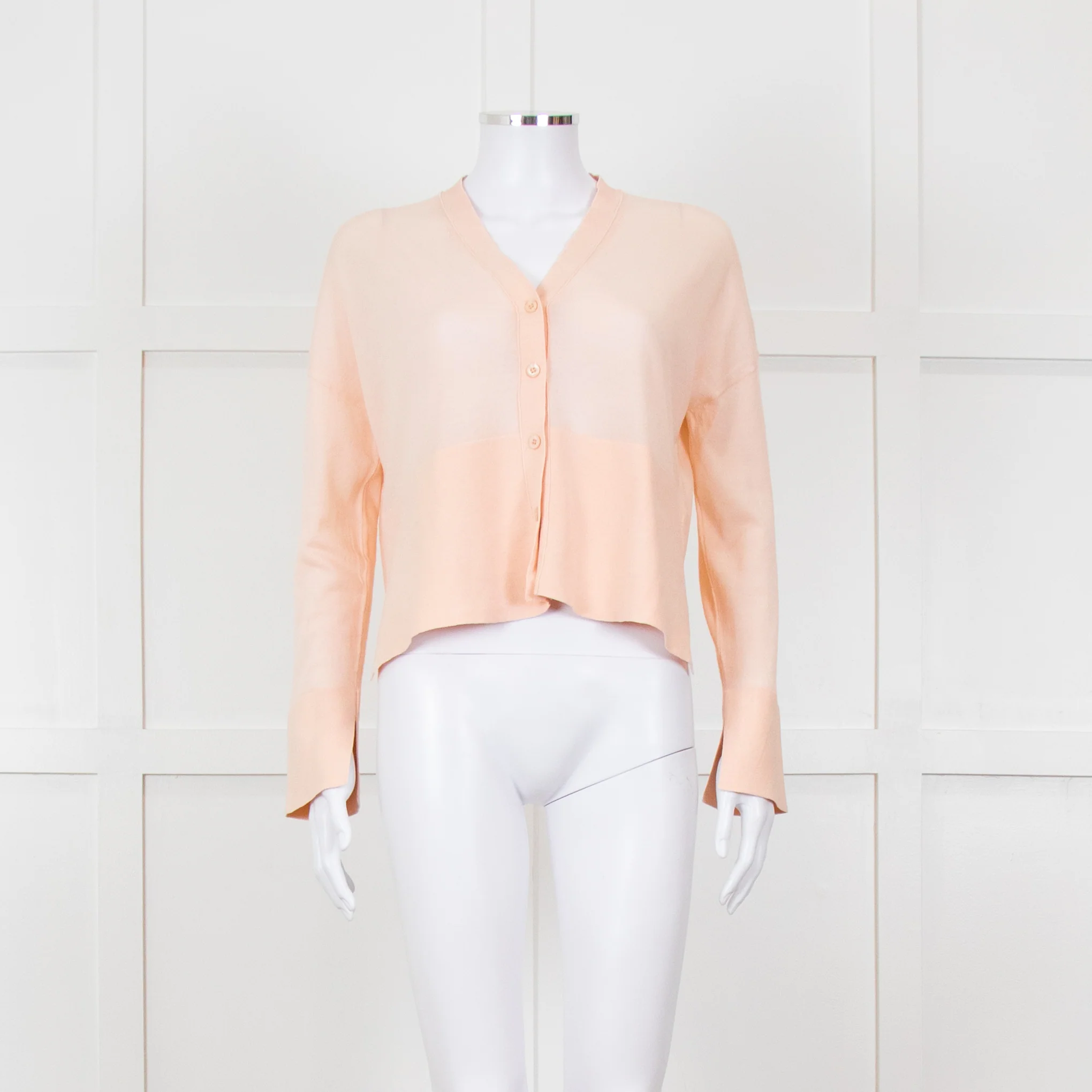 Me + Em Pale Pink Fine Knit Cardigan
