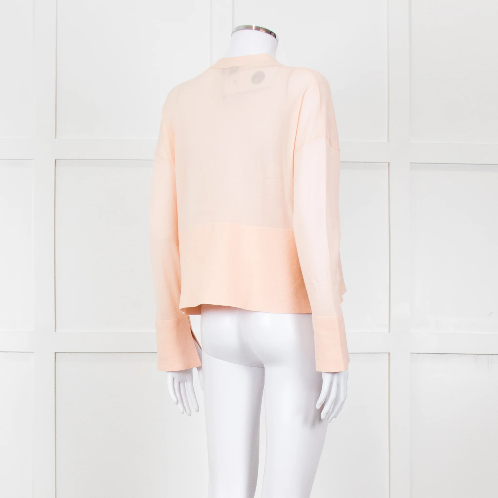 Me + Em Pale Pink Fine Knit Cardigan - Image 6