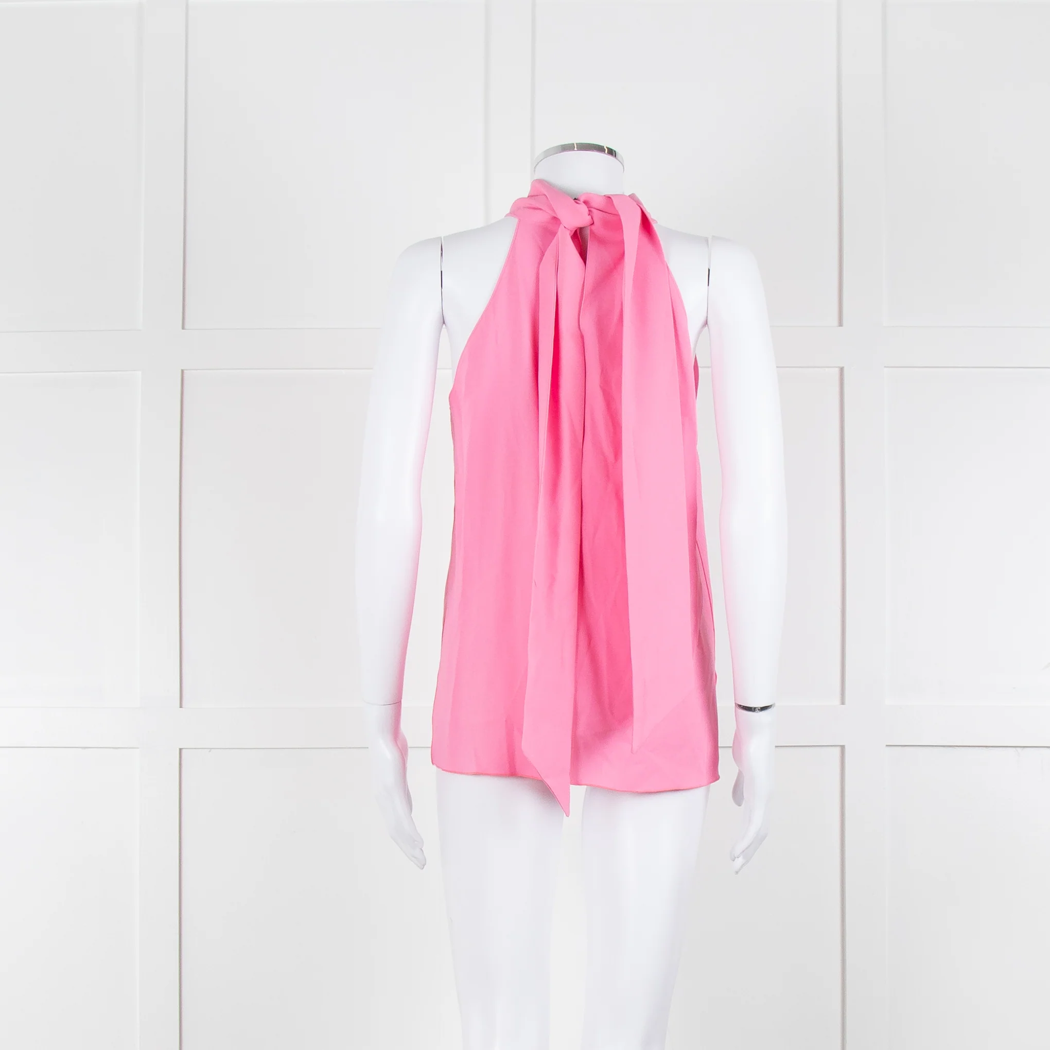 Me + Em Pale Pink Sleeveless Tie Neck Top - Image 5