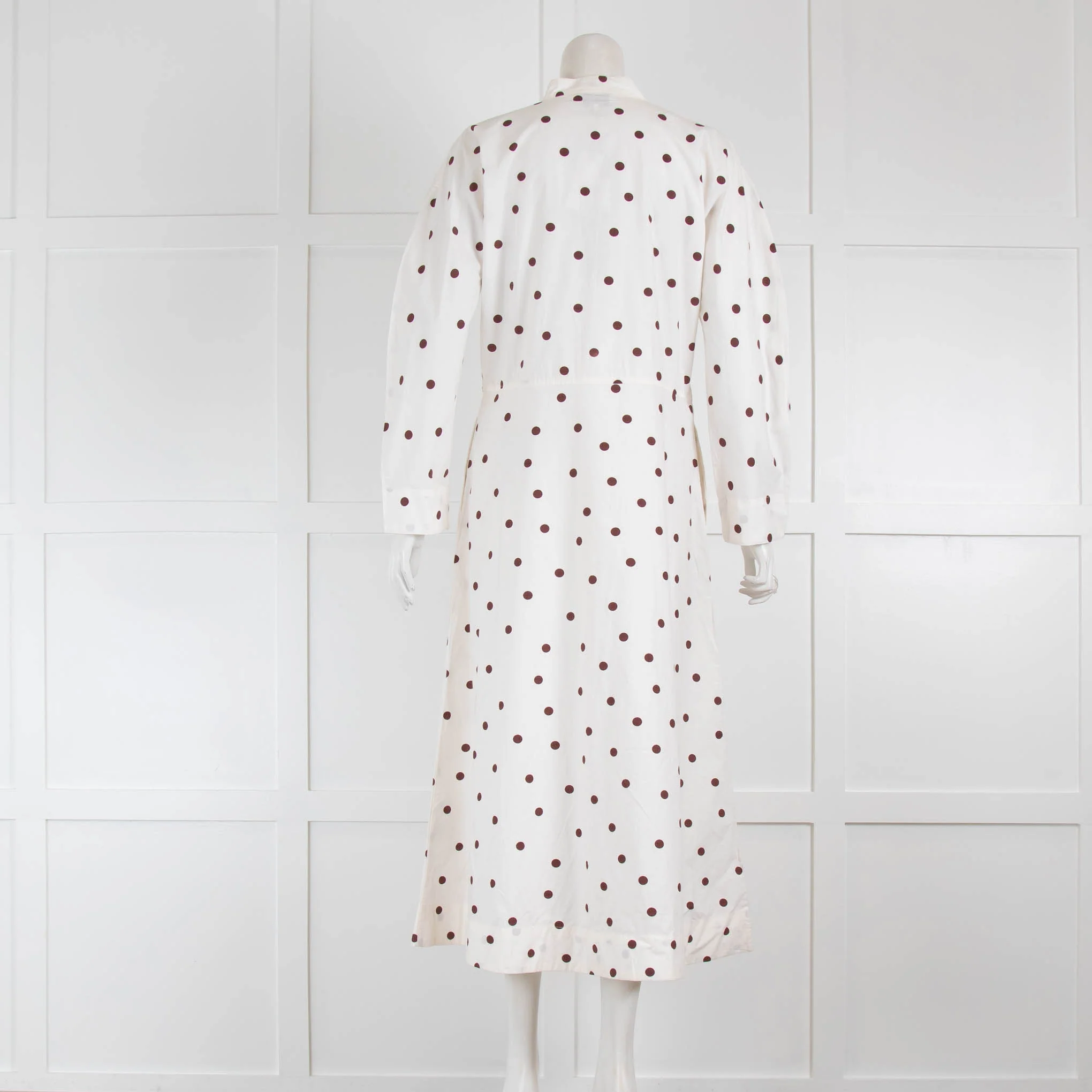 ME EM White Lilac Floral Long Sleeve Maxi Dress - Image 3