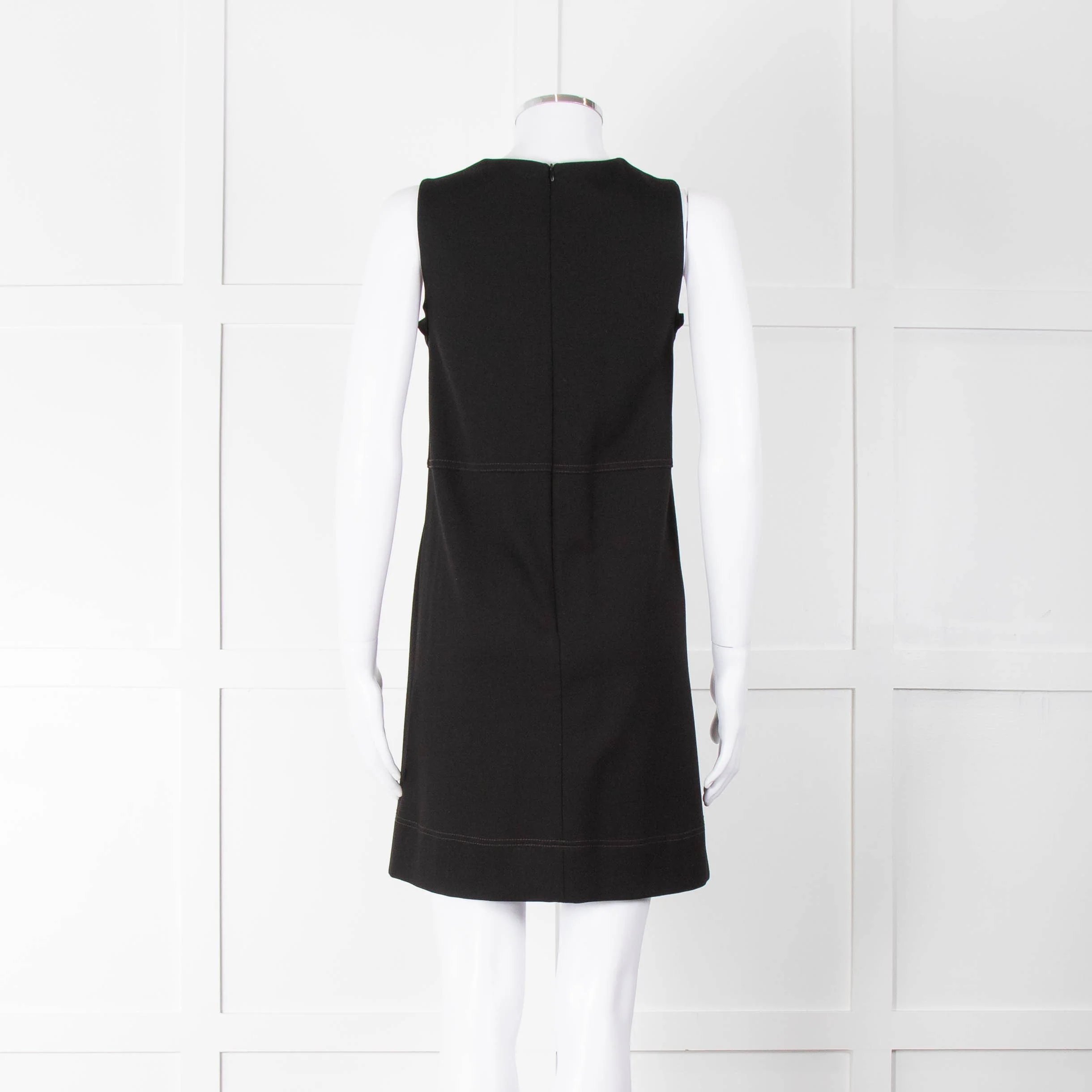Me+Em Black Jersey Pocket Detail Sleeveless Shift Dress - Image 5