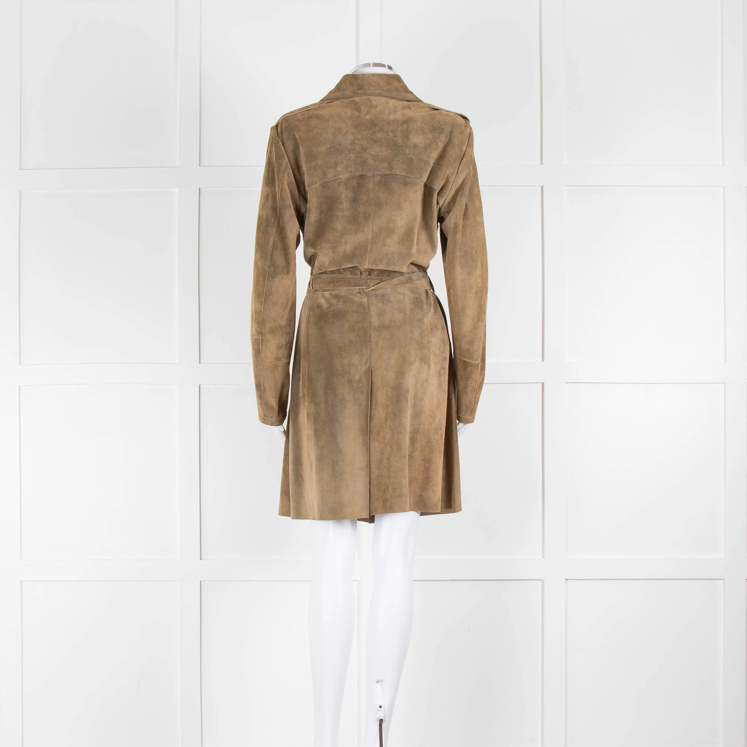 Meindl Tan Suede Lady Trench Coat - Image 3
