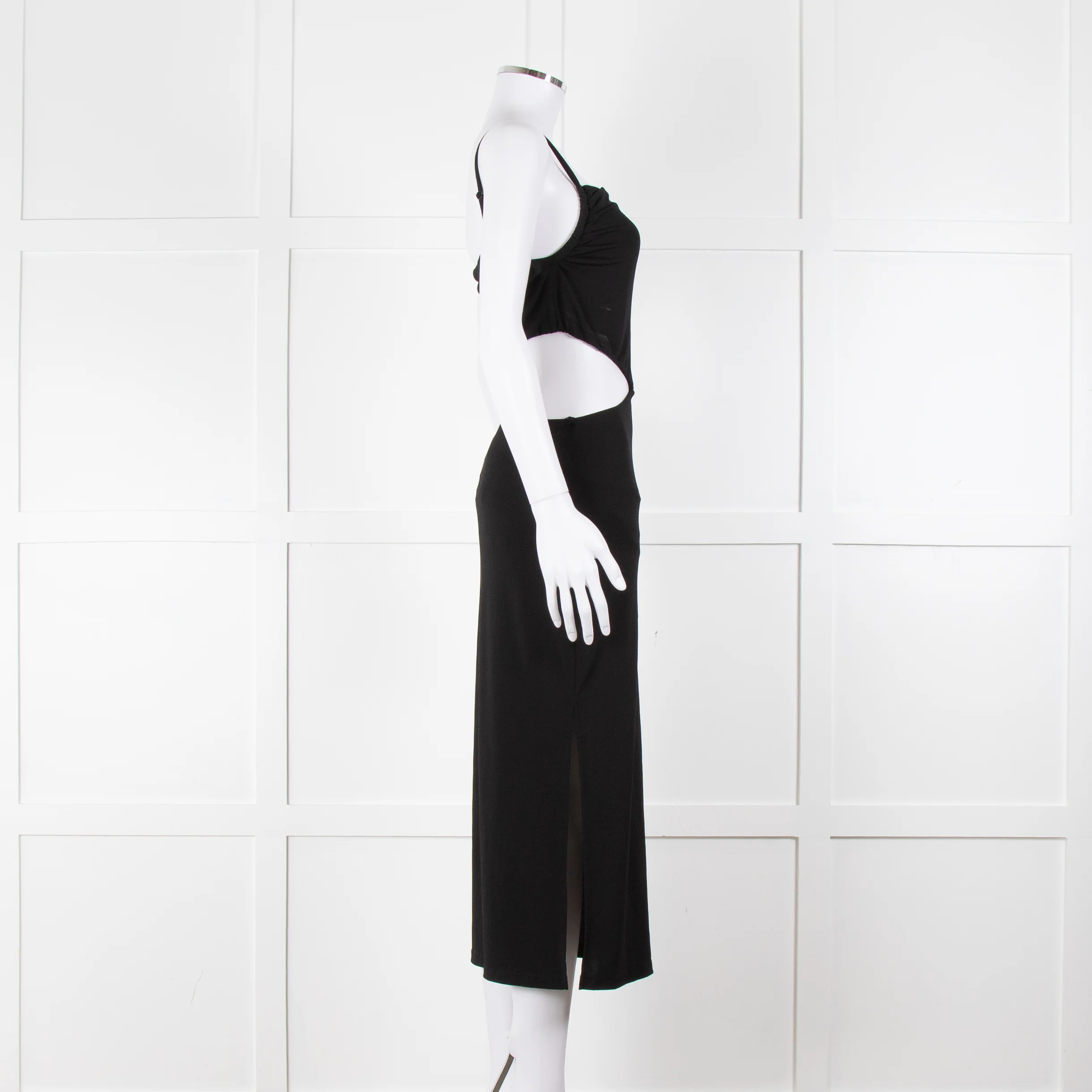 Melissa Odabash Black Cutaway Midi Dress - Image 3