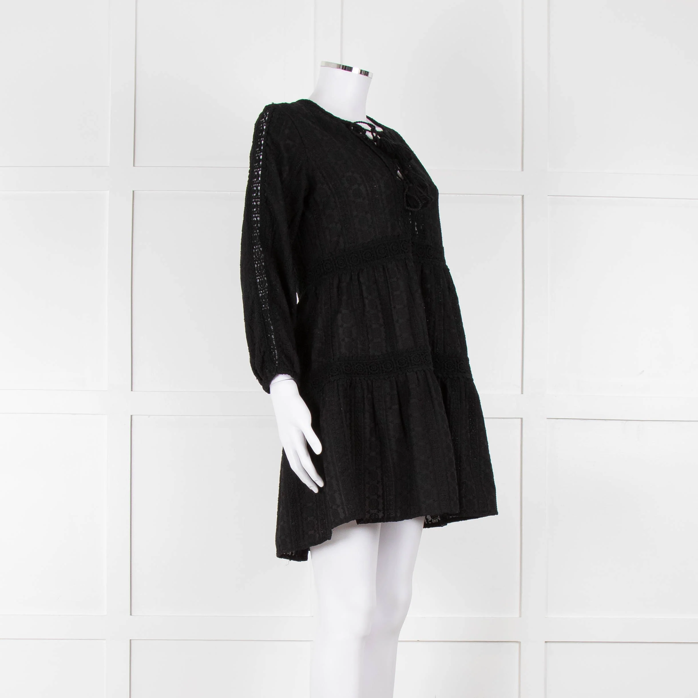 Melissa Odabash Black Short Tiered Beach Dress - Image 2