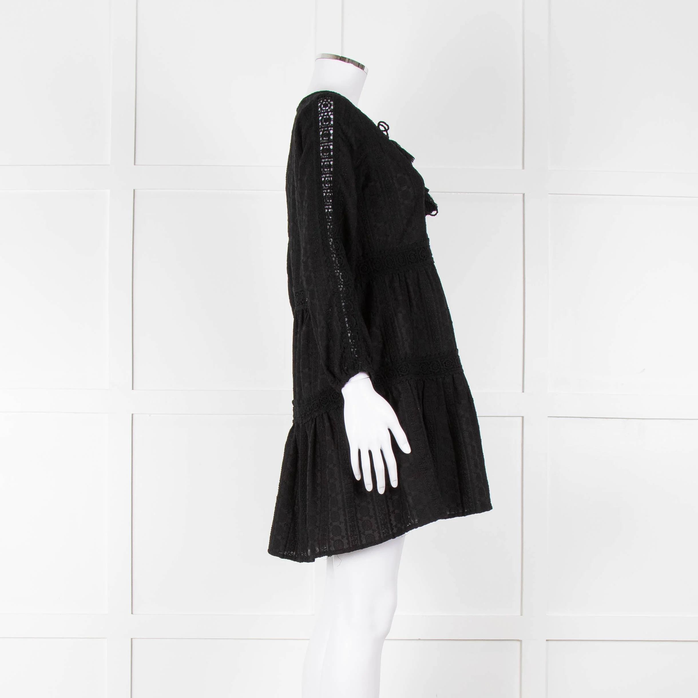 Melissa Odabash Black Short Tiered Beach Dress - Image 3