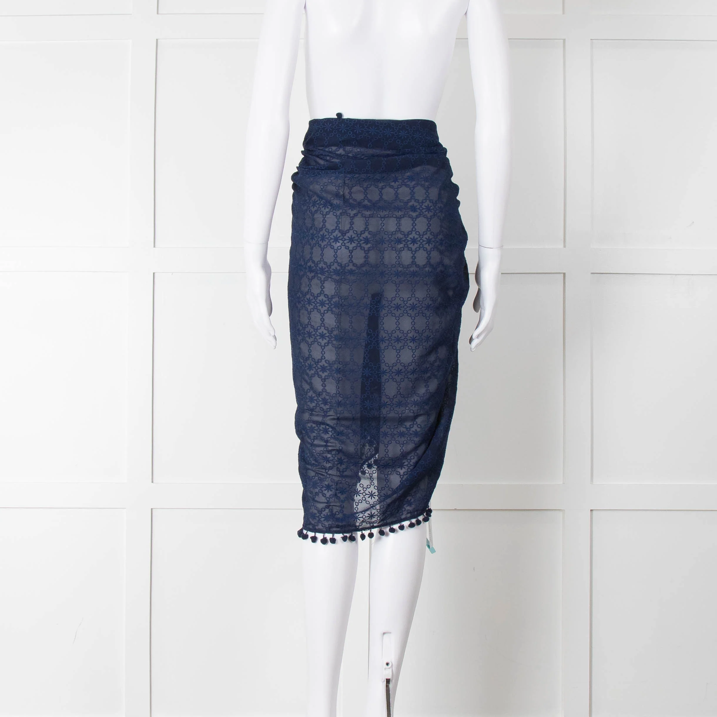 Melissa Odabash Blue Embroidered  Pareo - Image 5