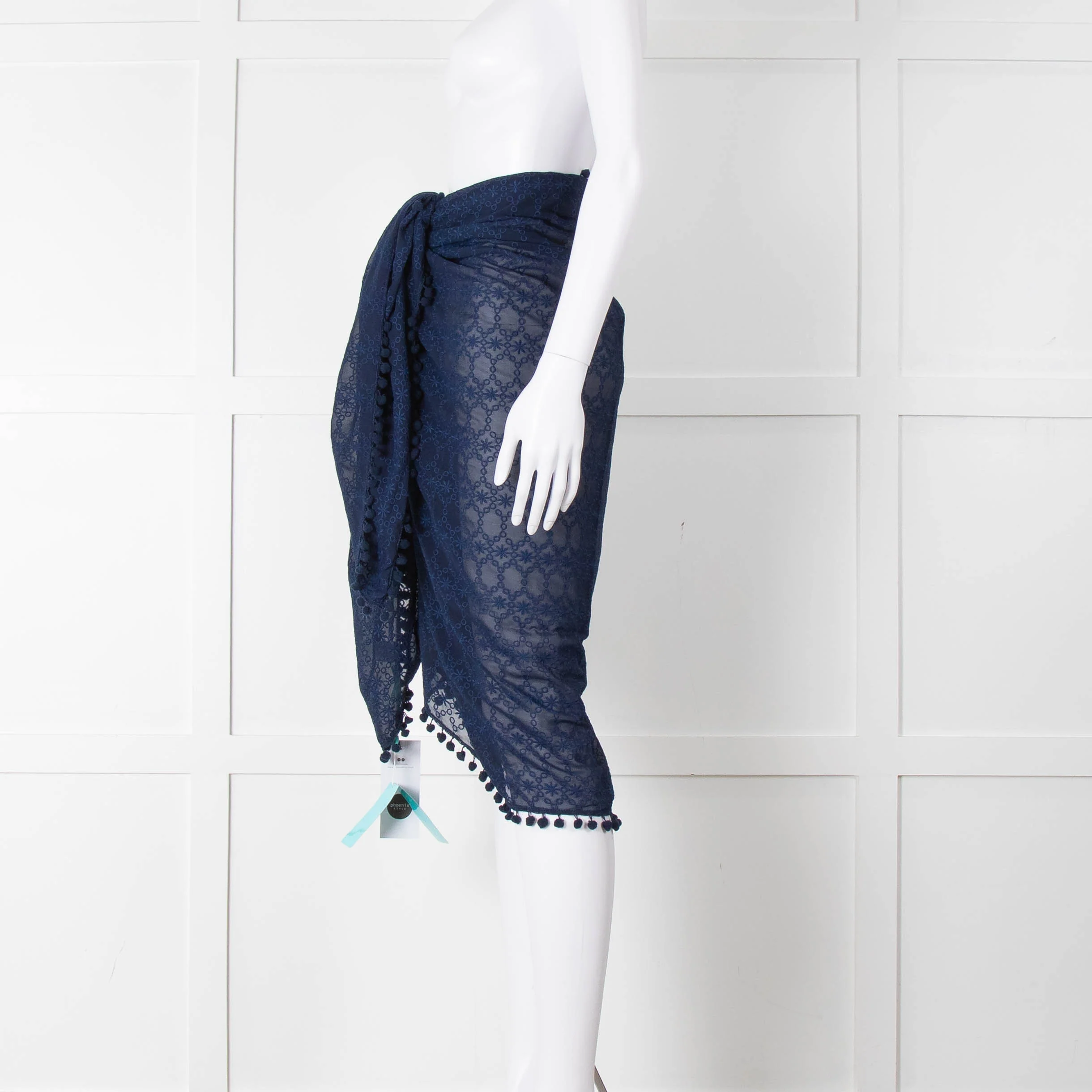 Melissa Odabash Blue Embroidered  Pareo - Image 7
