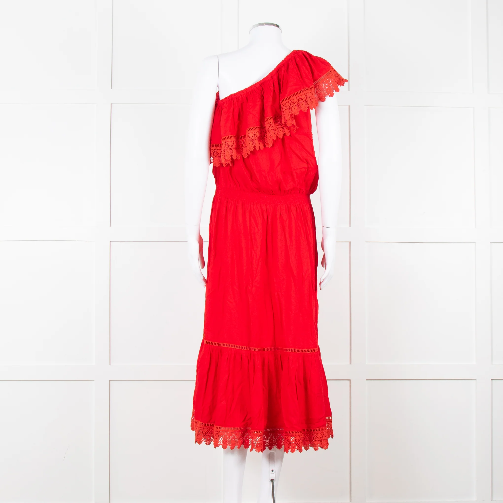 Melissa Odabash Red One Shoulder Maxi Dress - Image 5