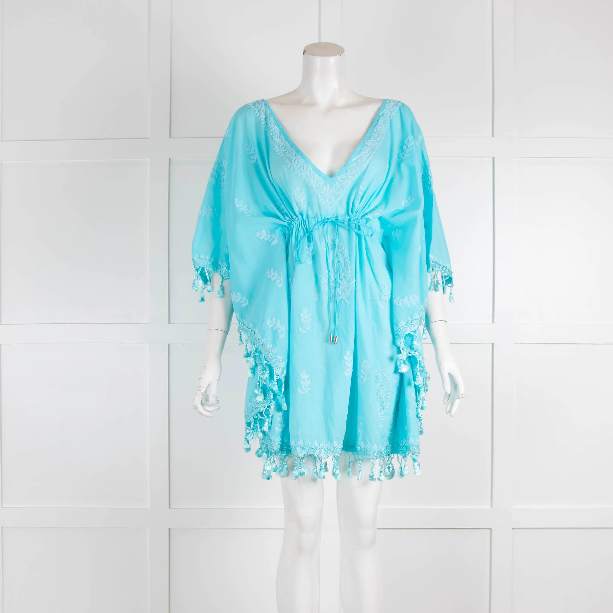 Melissa Odabash Sea Blue Embroidered Cover up