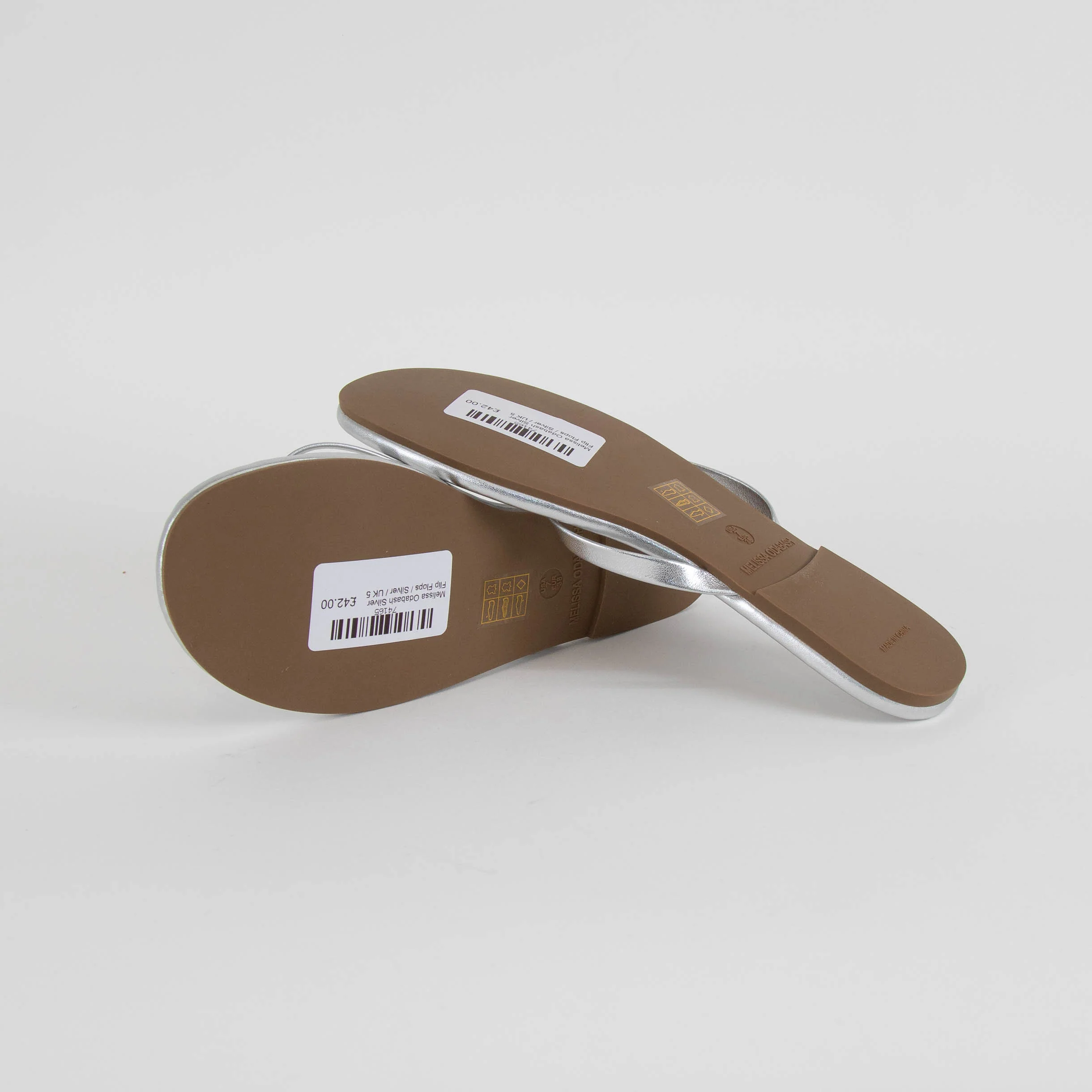 Melissa Odabash Silver Flip Flops - Image 6