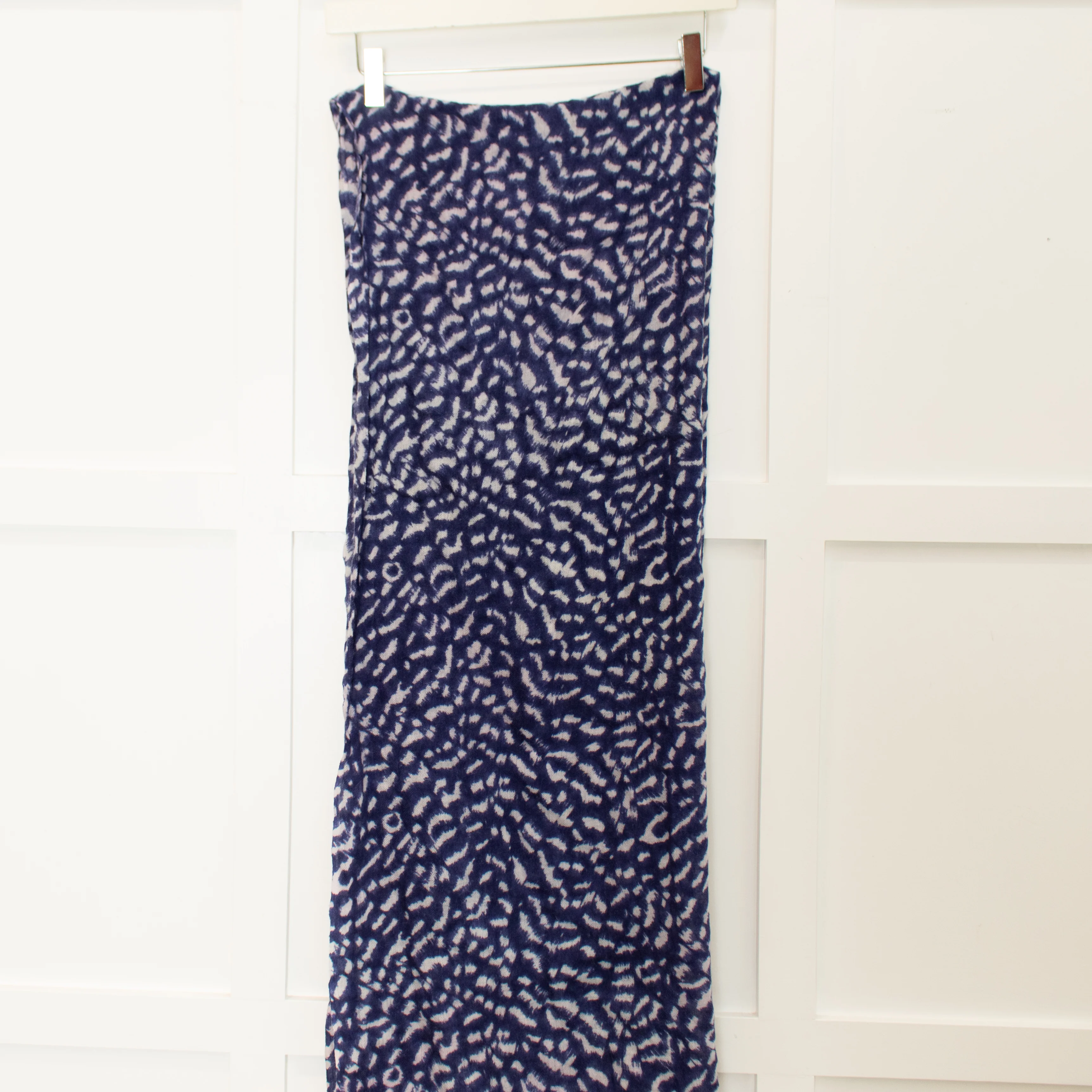 Mercy Delta Blue Pale Pink Animal Print Scarf - Image 6