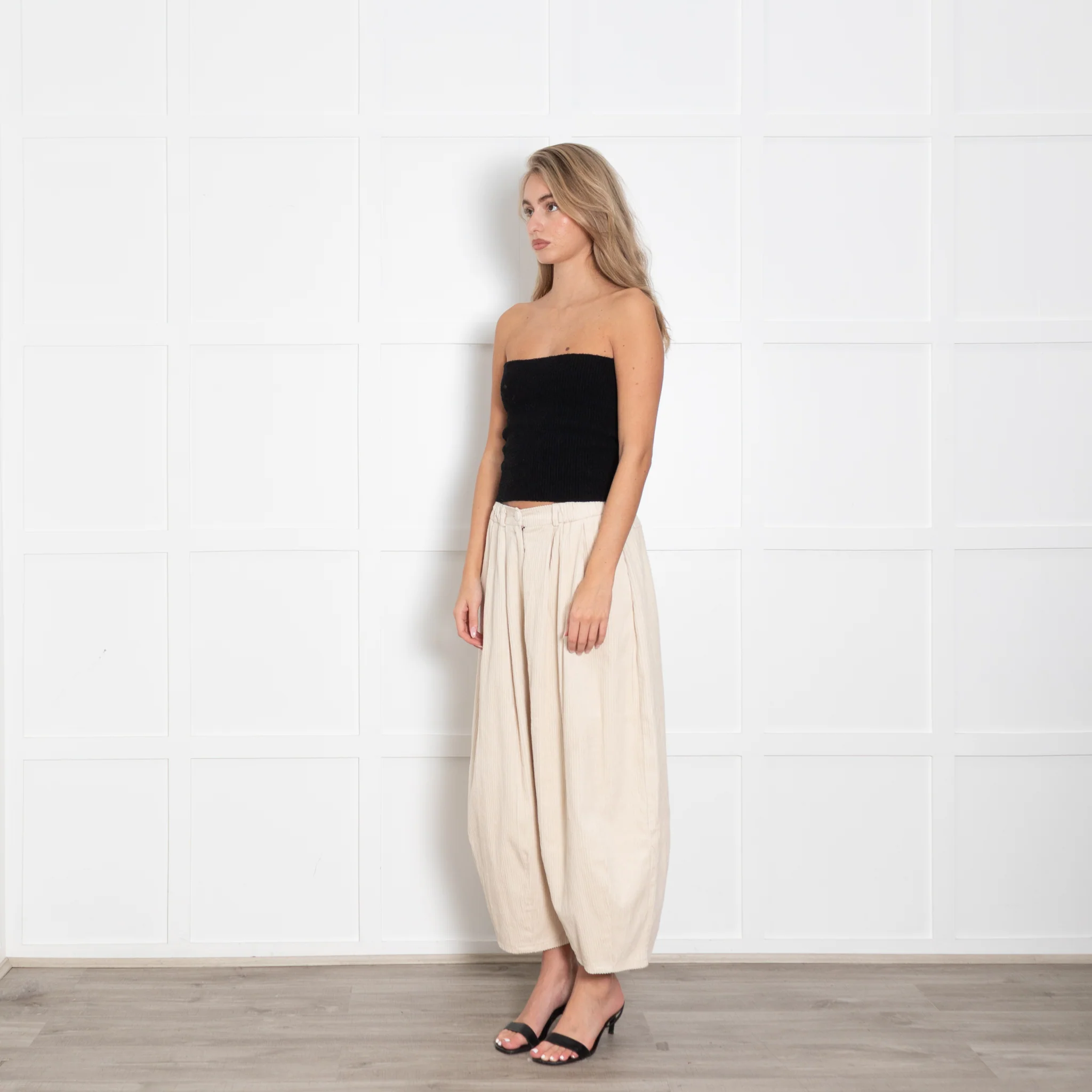 Mes Demoiselles Cream Jumbo Cord Trousers - Image 3