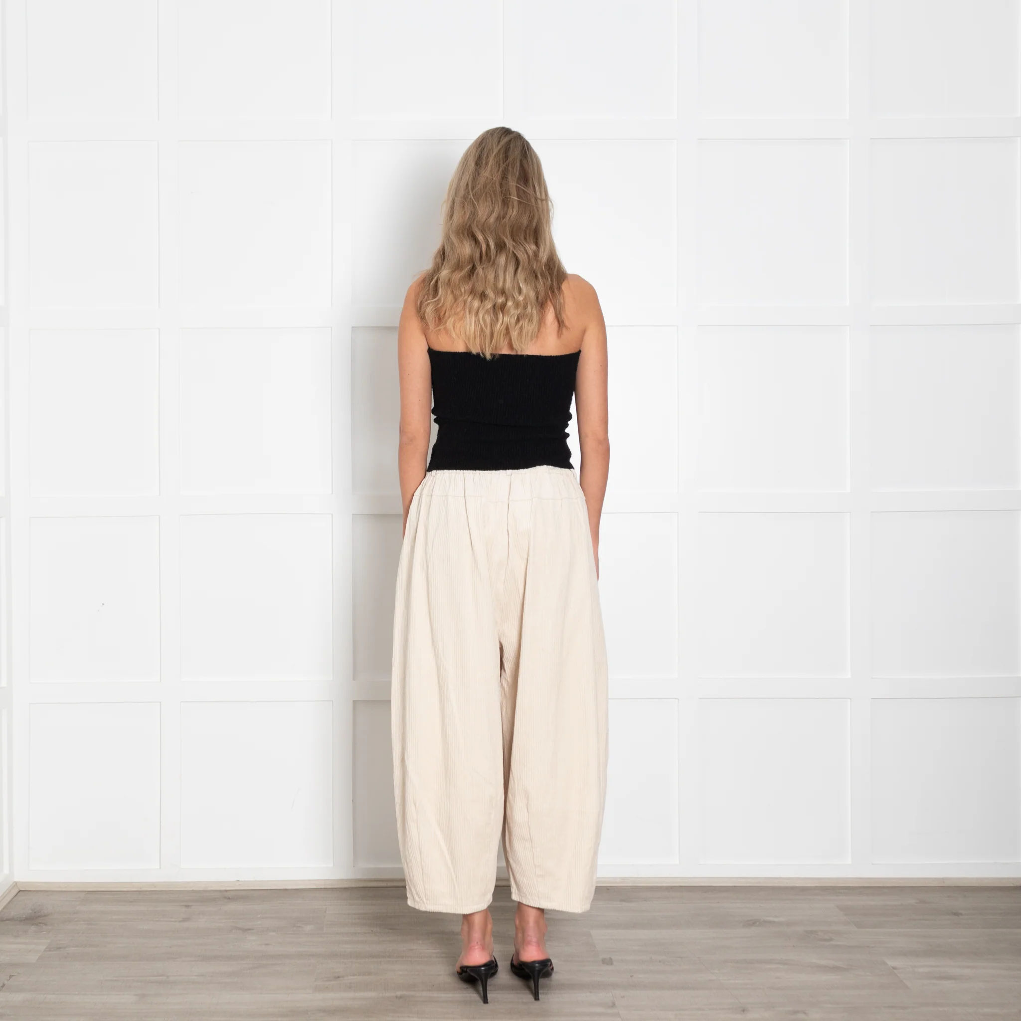 Mes Demoiselles Cream Jumbo Cord Trousers - Image 5