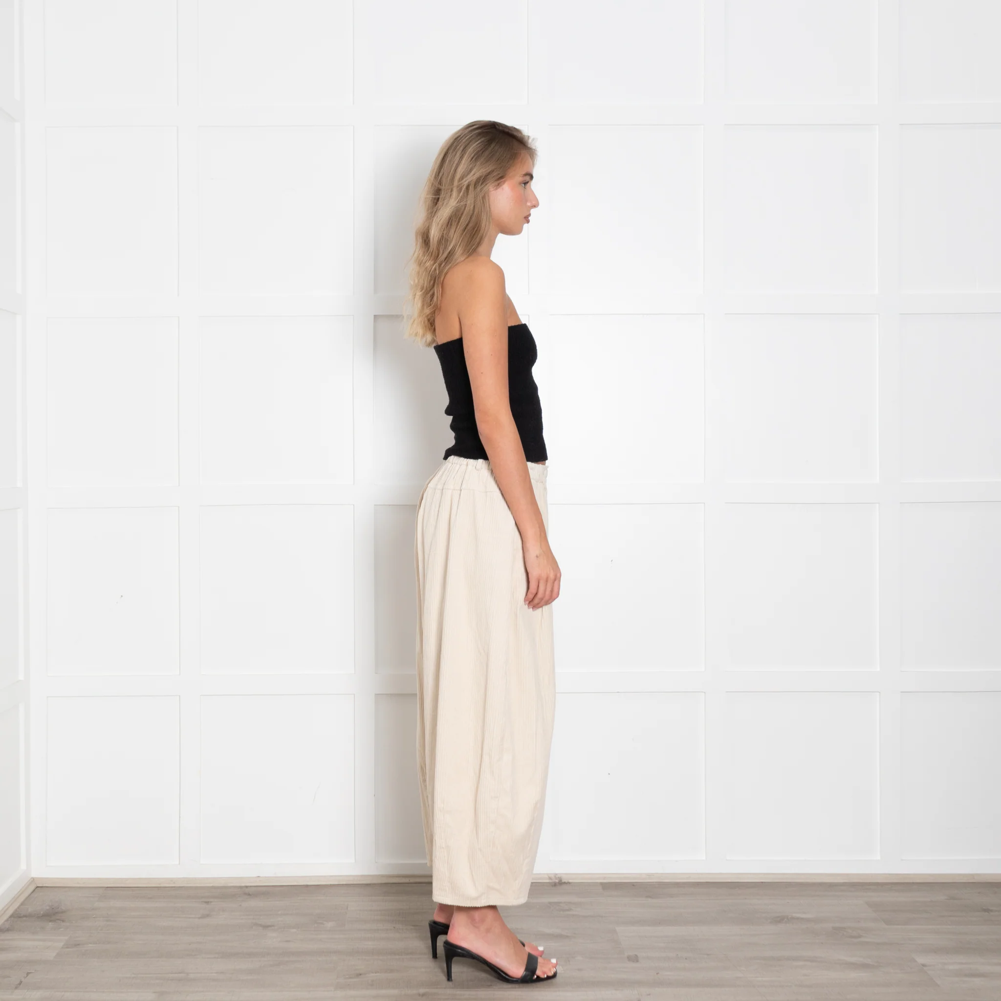 Mes Demoiselles Cream Jumbo Cord Trousers - Image 6