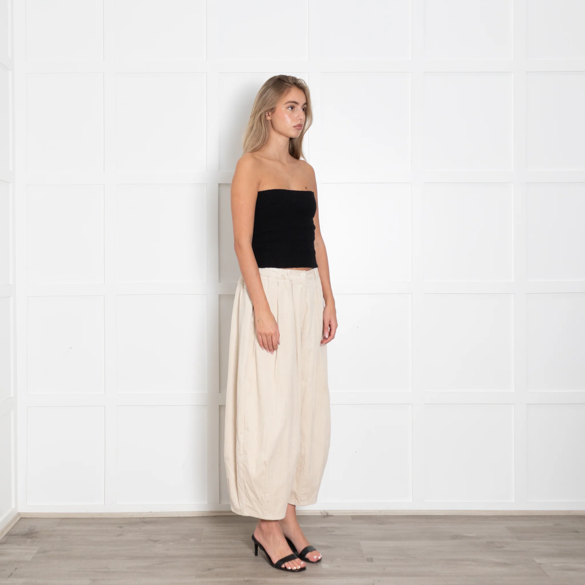 Mes Demoiselles Cream Jumbo Cord Trousers - Image 7