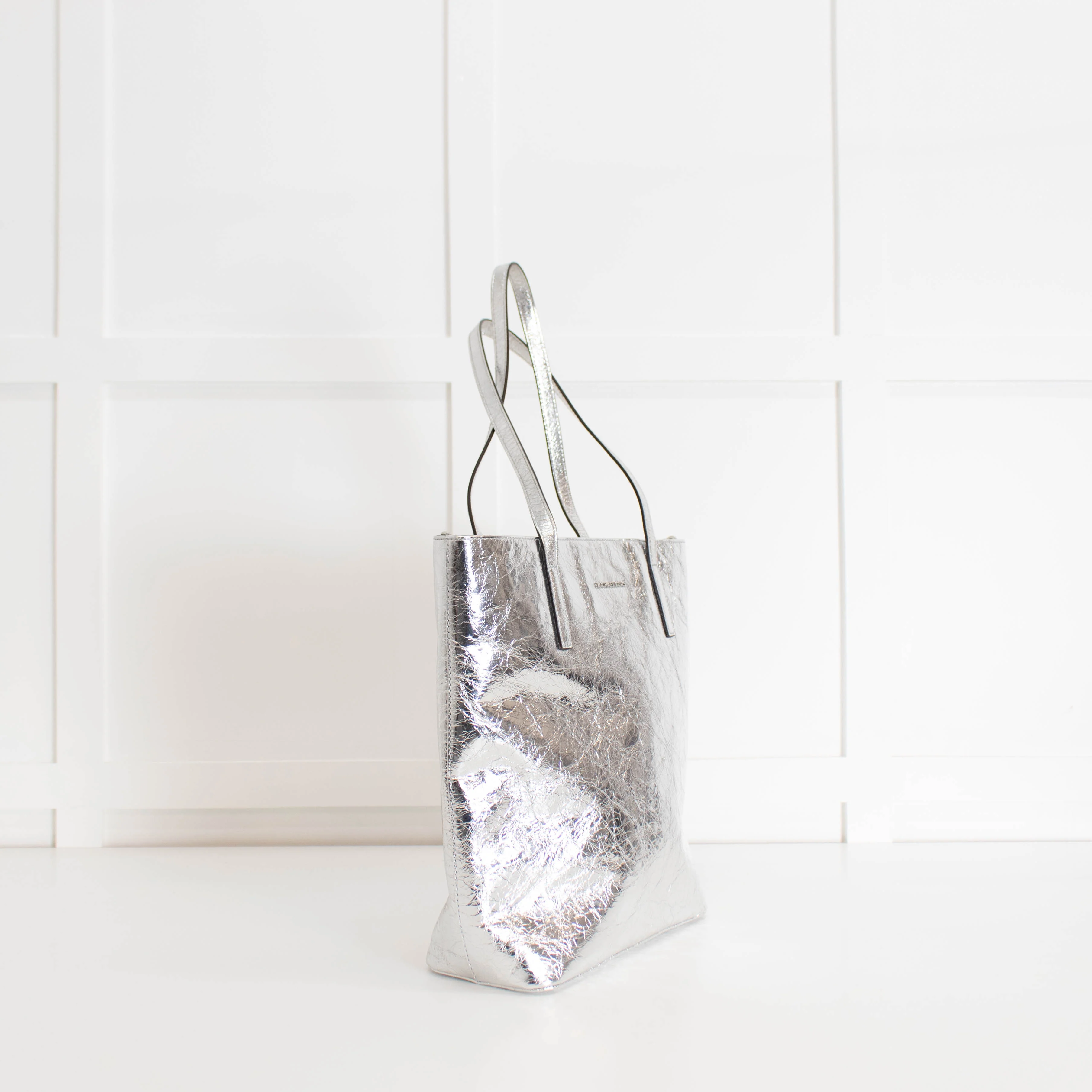 Michael By Michael Kors Silver Large Tote Bag - Image 3