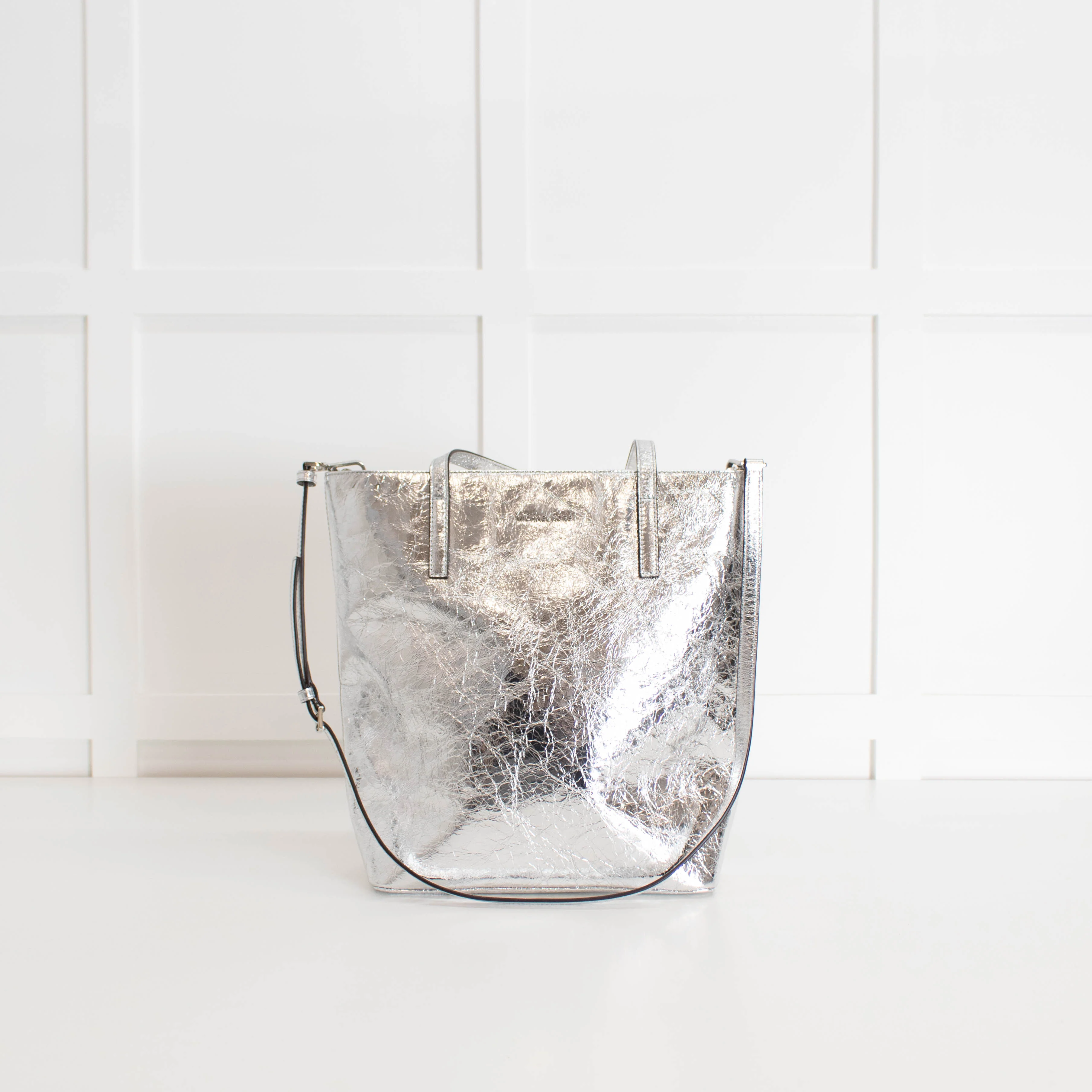 Michael By Michael Kors Silver Large Tote Bag - Image 9