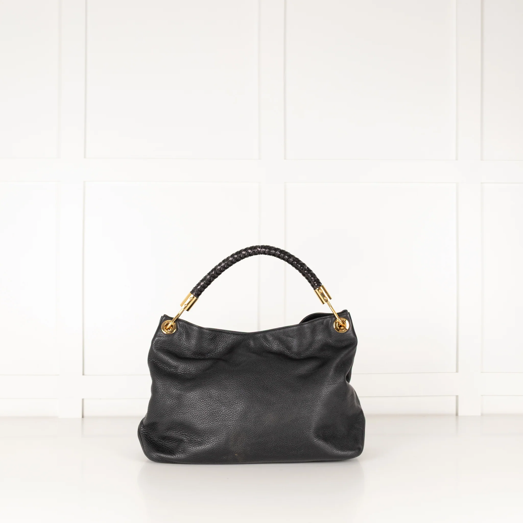 Michael Kors Black Grainy Leather Skorpios Bag - Image 3