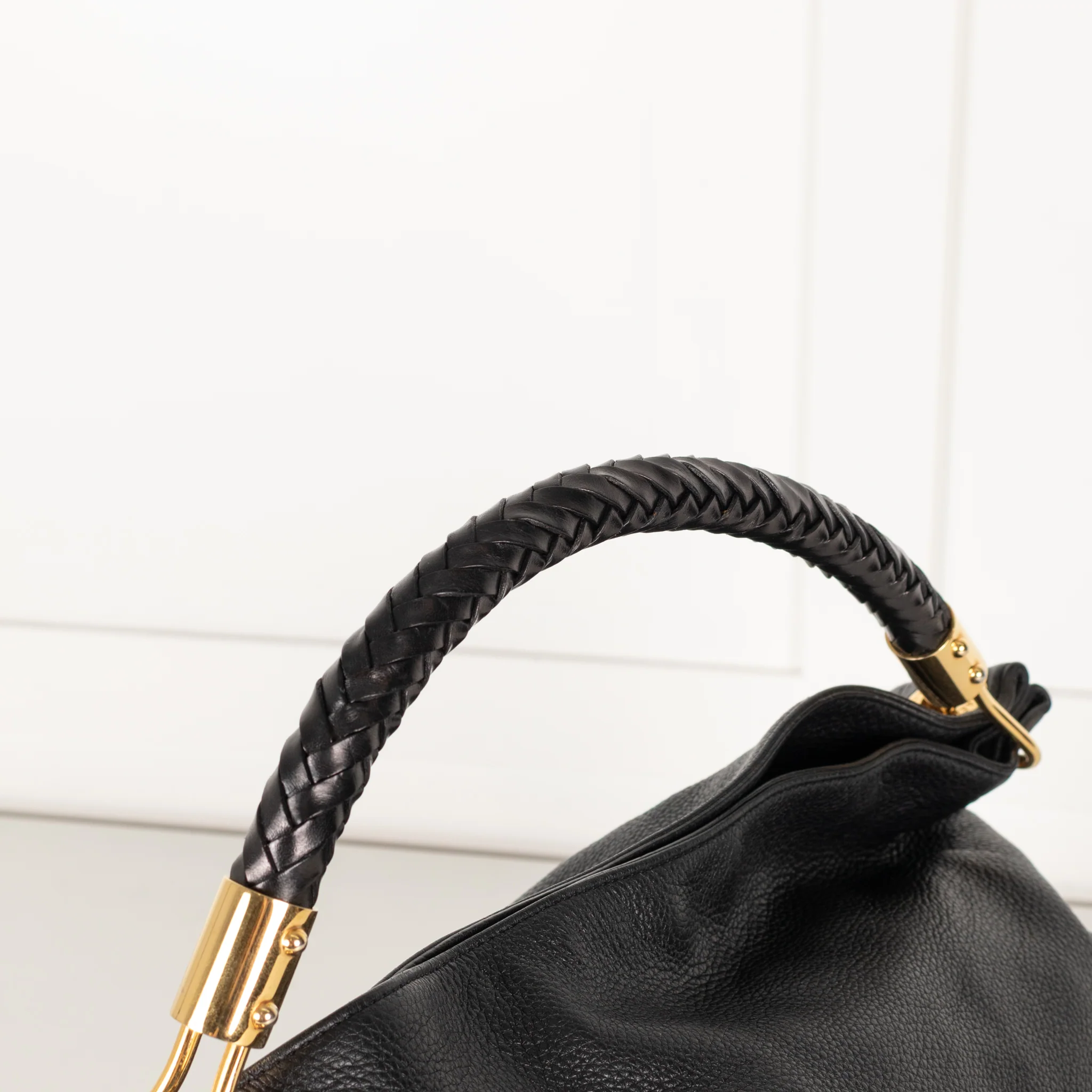 Michael Kors Black Grainy Leather Skorpios Bag - Image 7