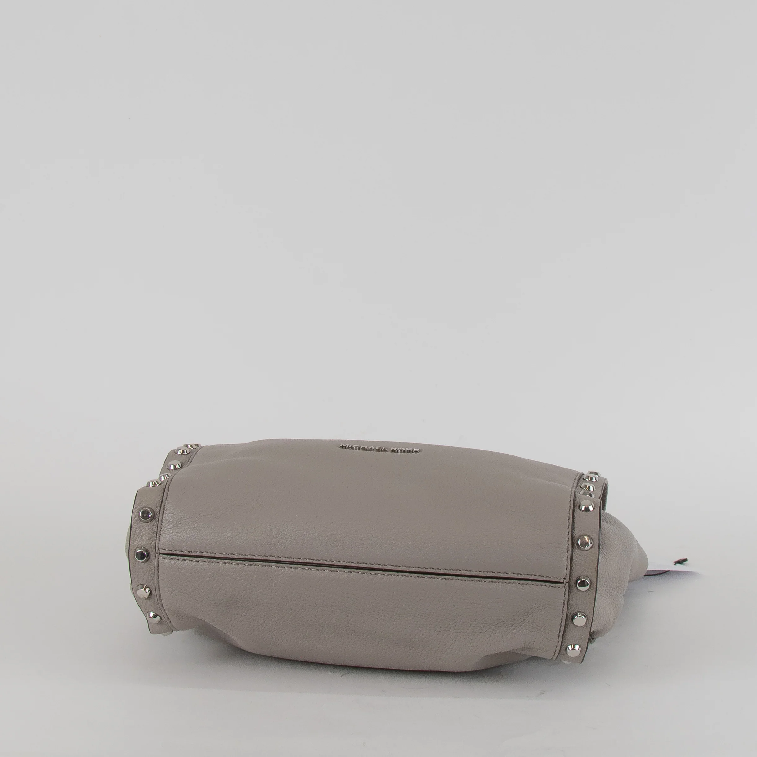 Michael Kors Grey Studden Saddle Bag - Image 6
