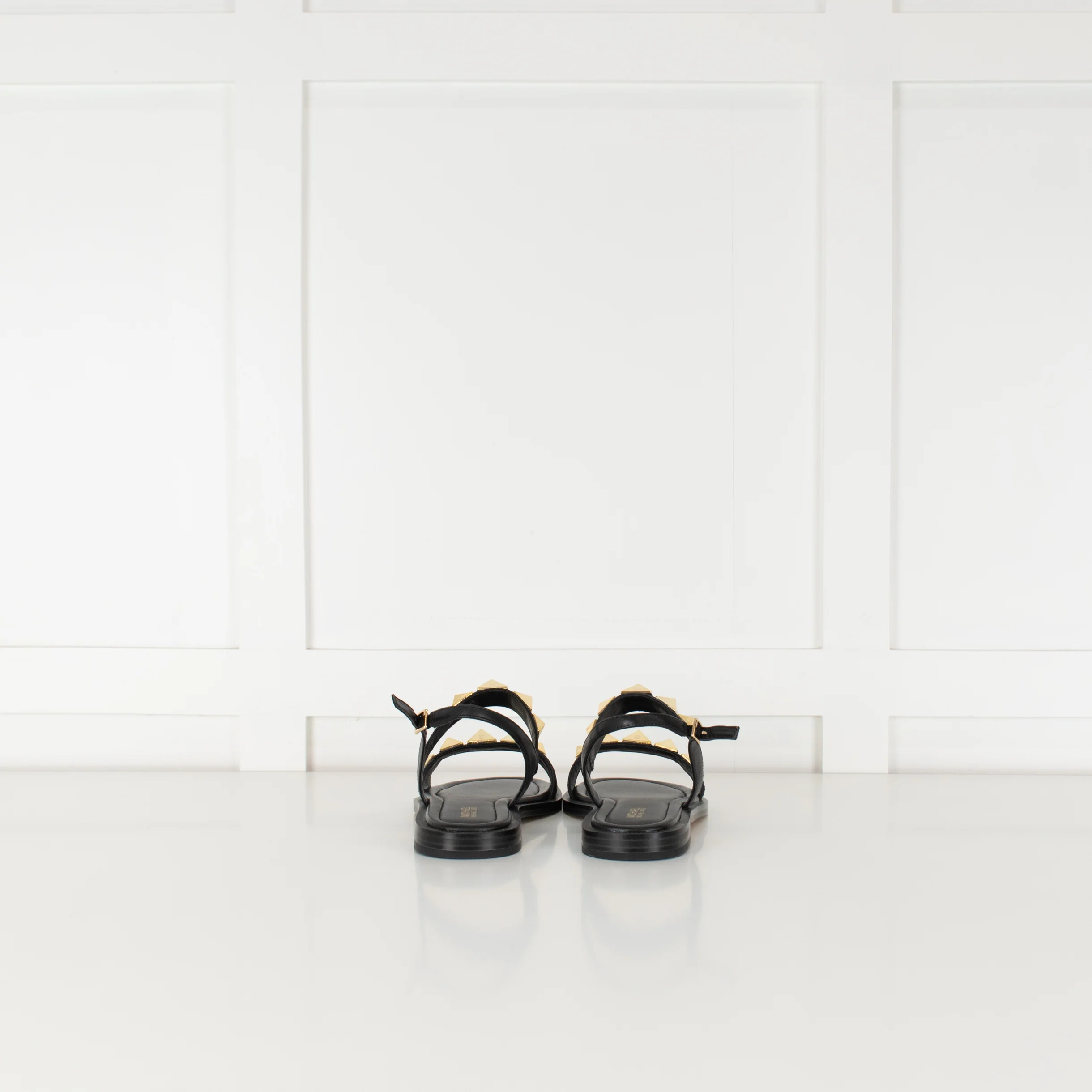 MICHAEL by Michael Kors Black Wren Sandal With Gold Studs - Image 5