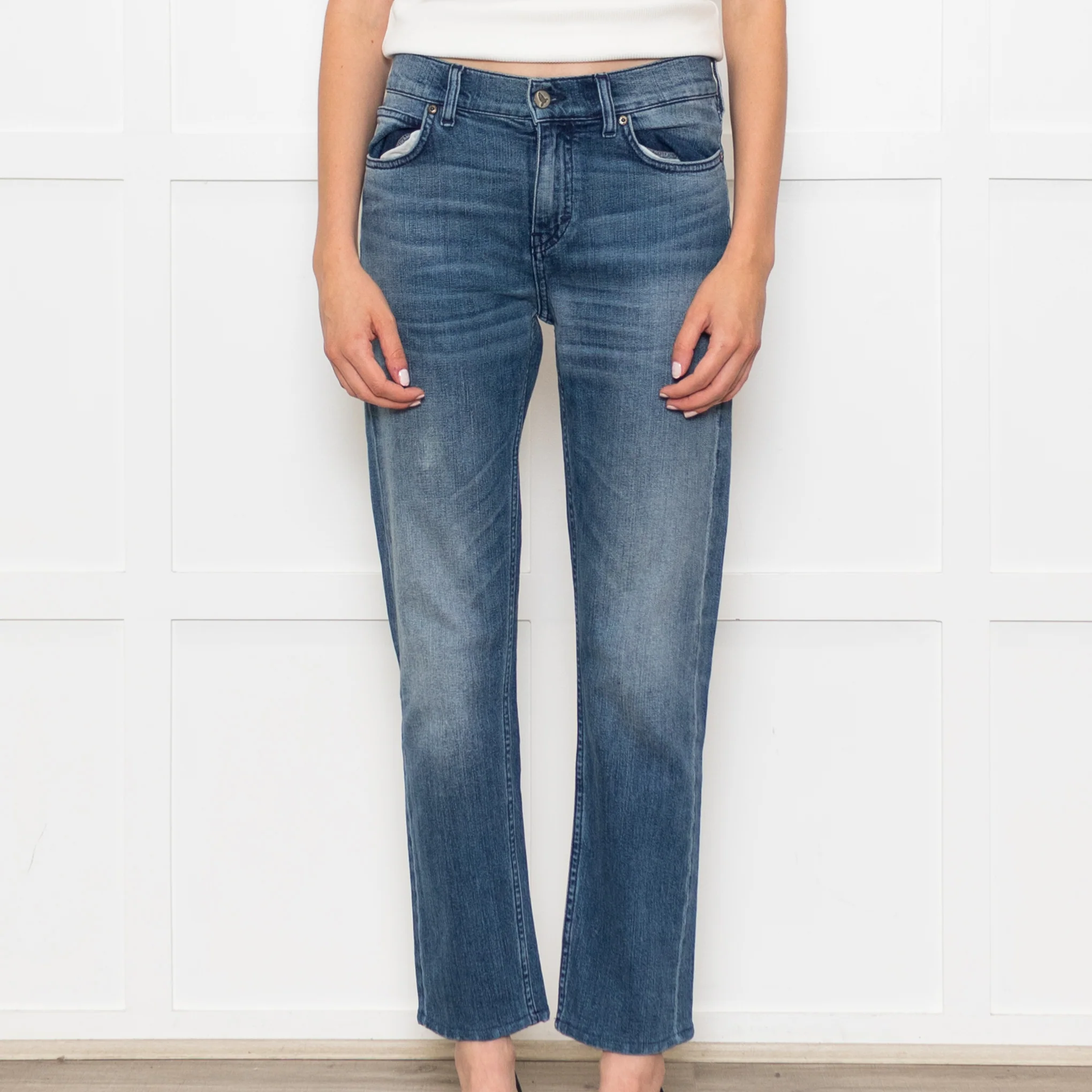 M.I.H Blue Straight Leg Denim Trousers - Image 2