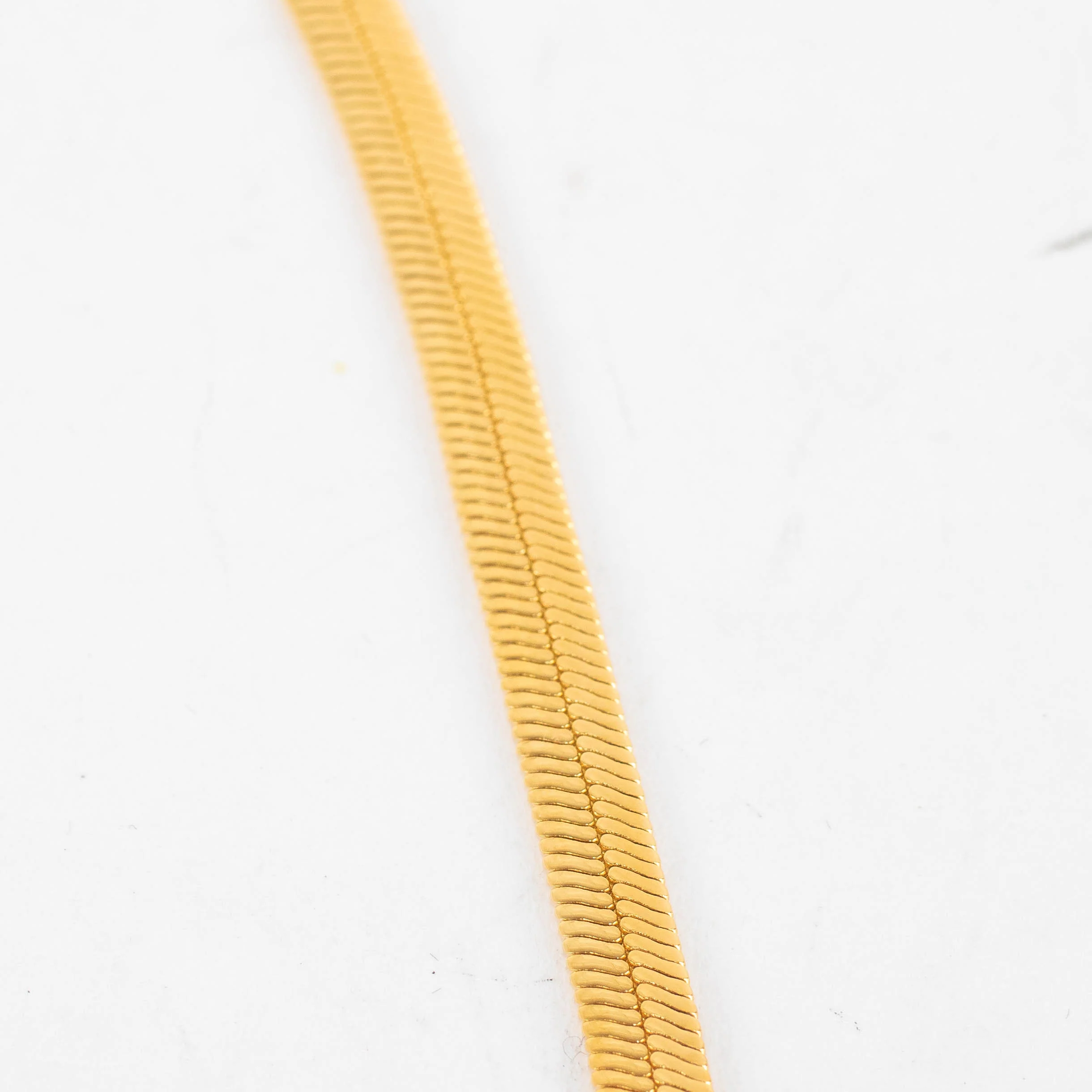 Missoma Gold Vermeil Flat Snake Chain Choker - Image 4