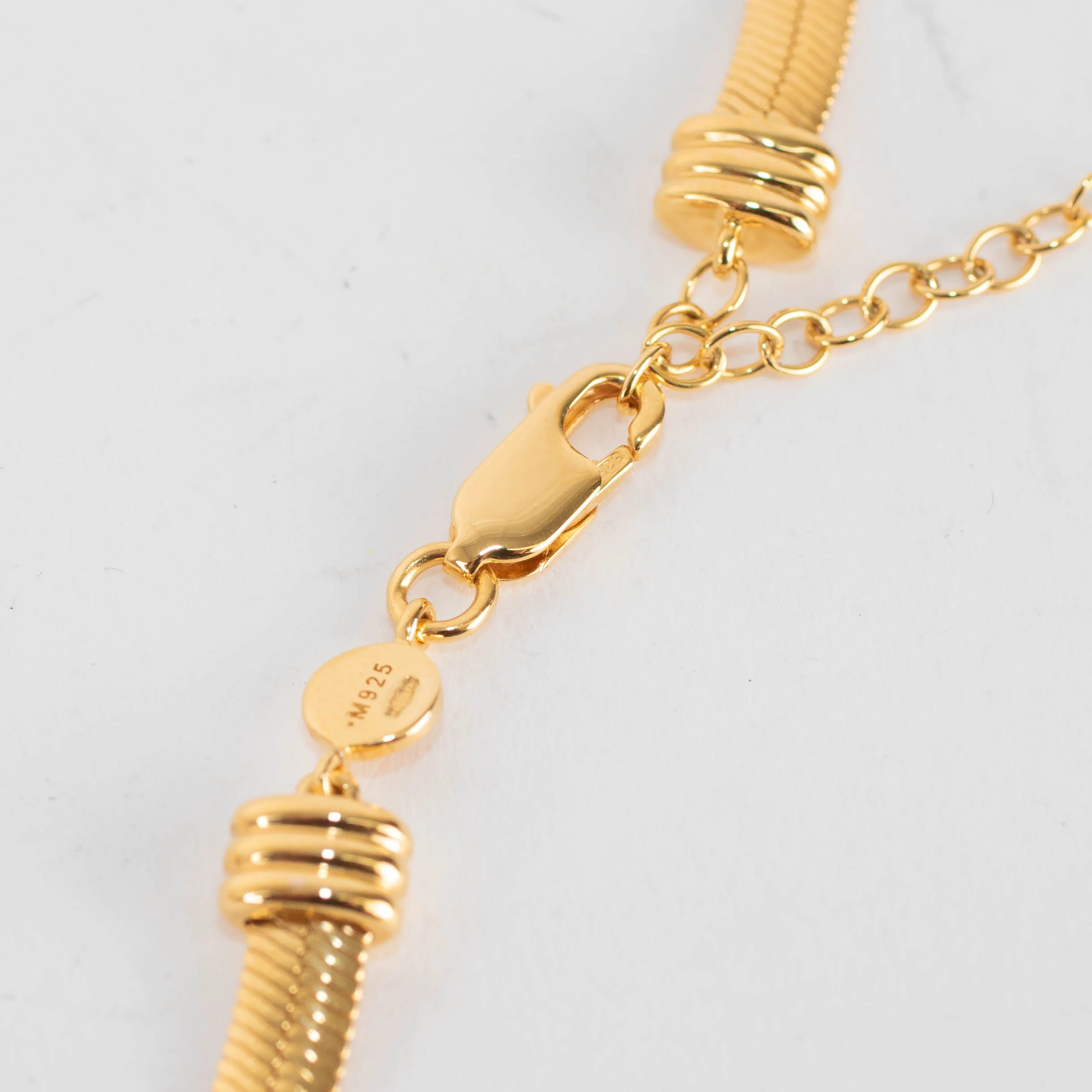 Missoma Gold Vermeil Flat Snake Chain Choker - Image 6