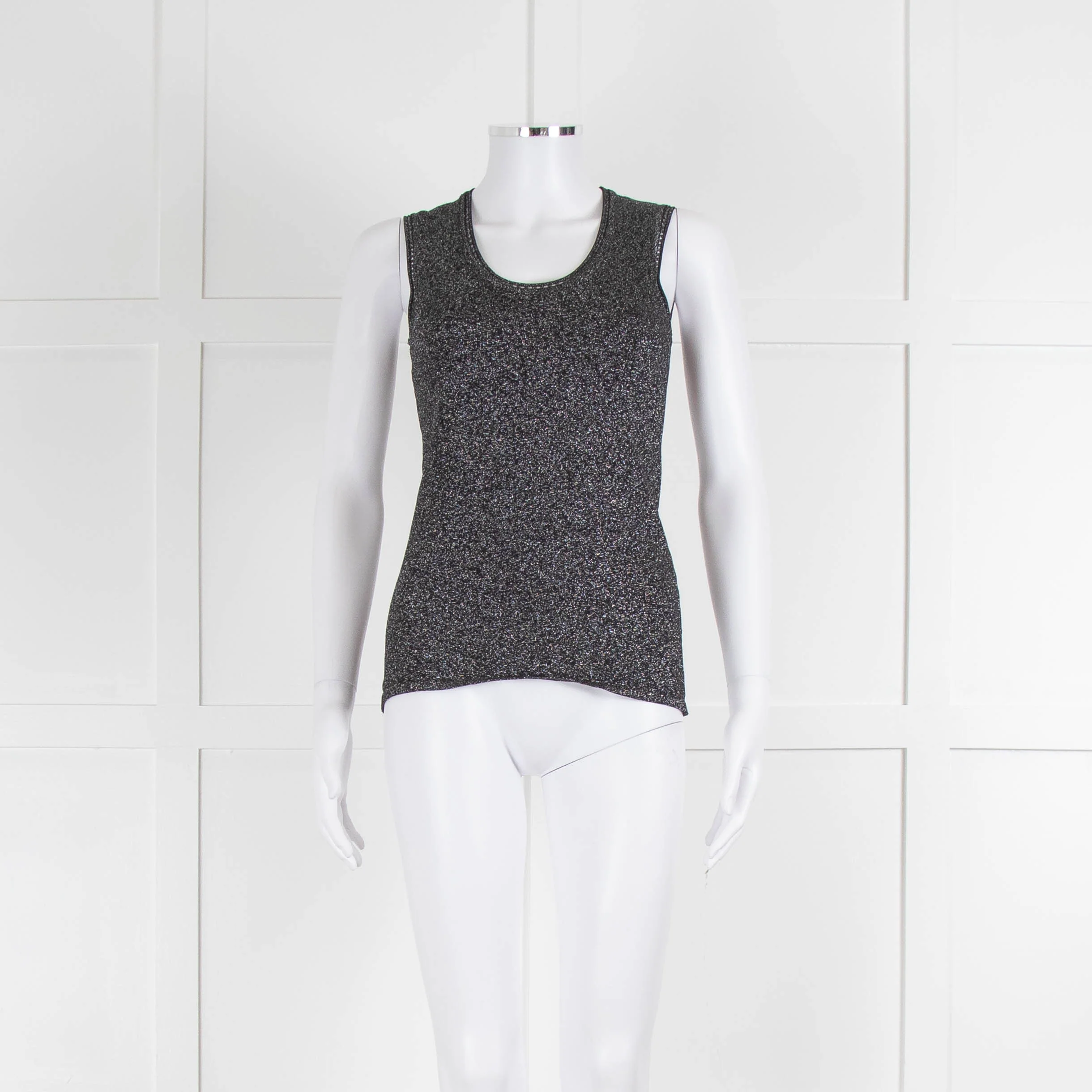 Missoni Black and Lurex Knit Vest
