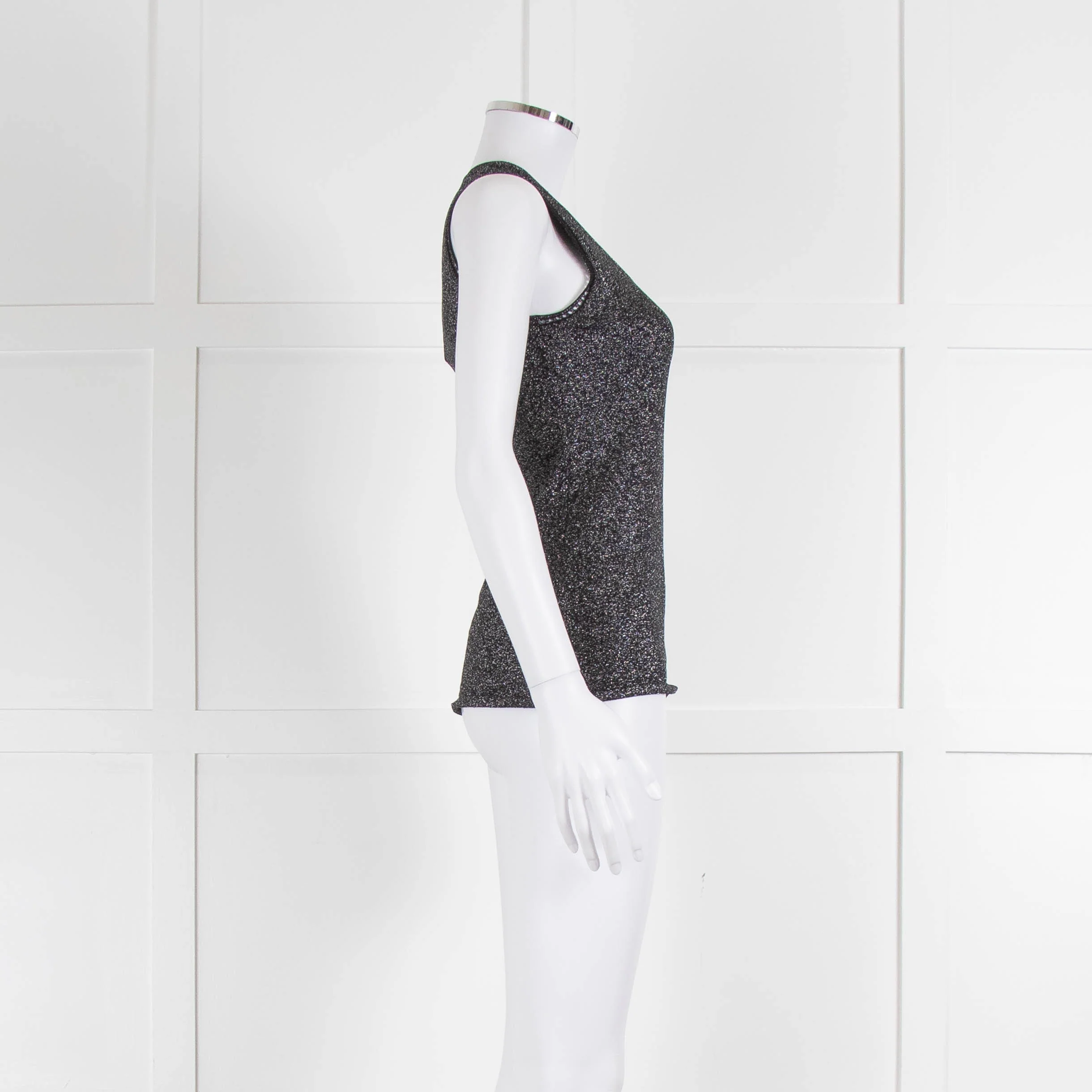 Missoni Black and Lurex Knit Vest - Image 2