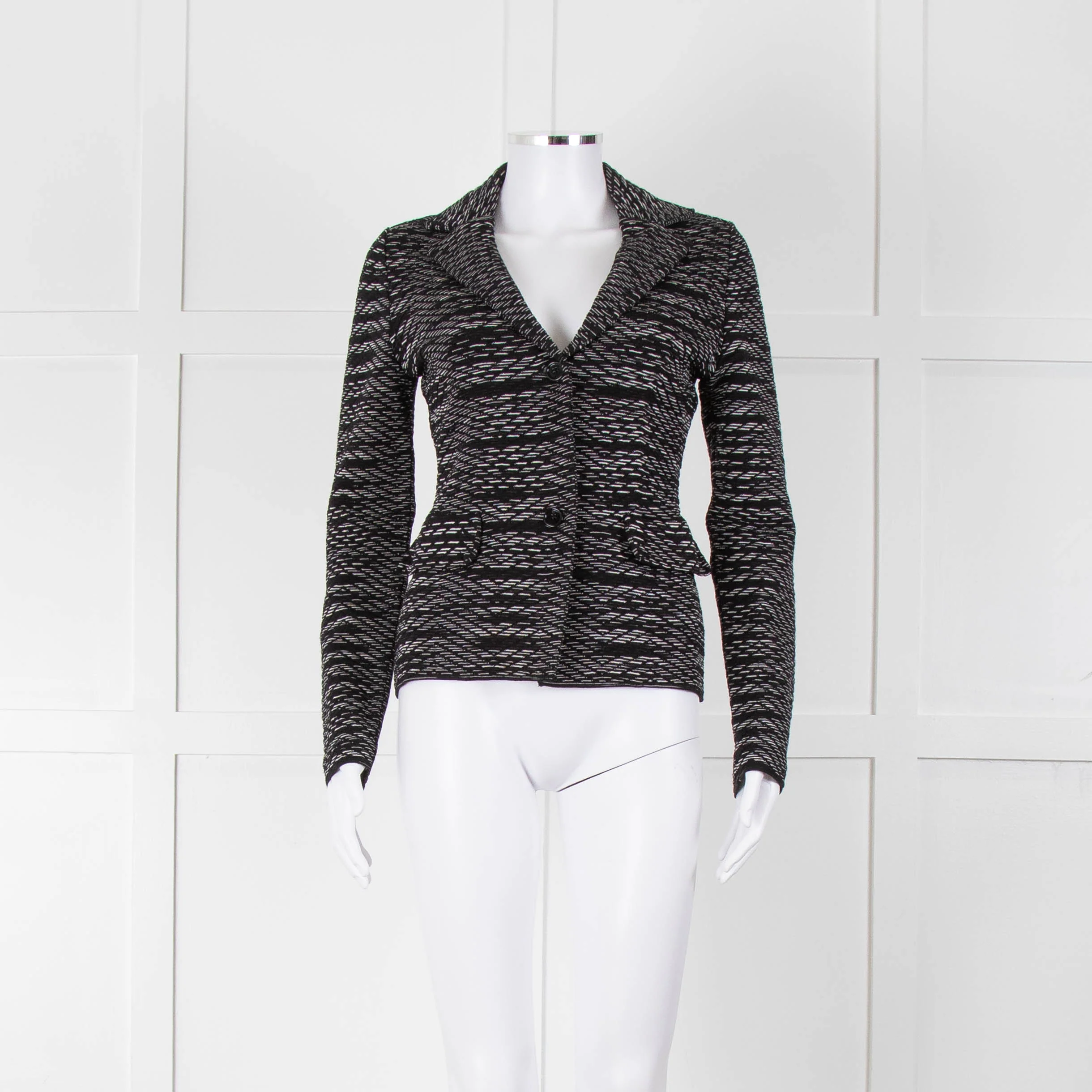 Missoni Black and White Stretch Blazer