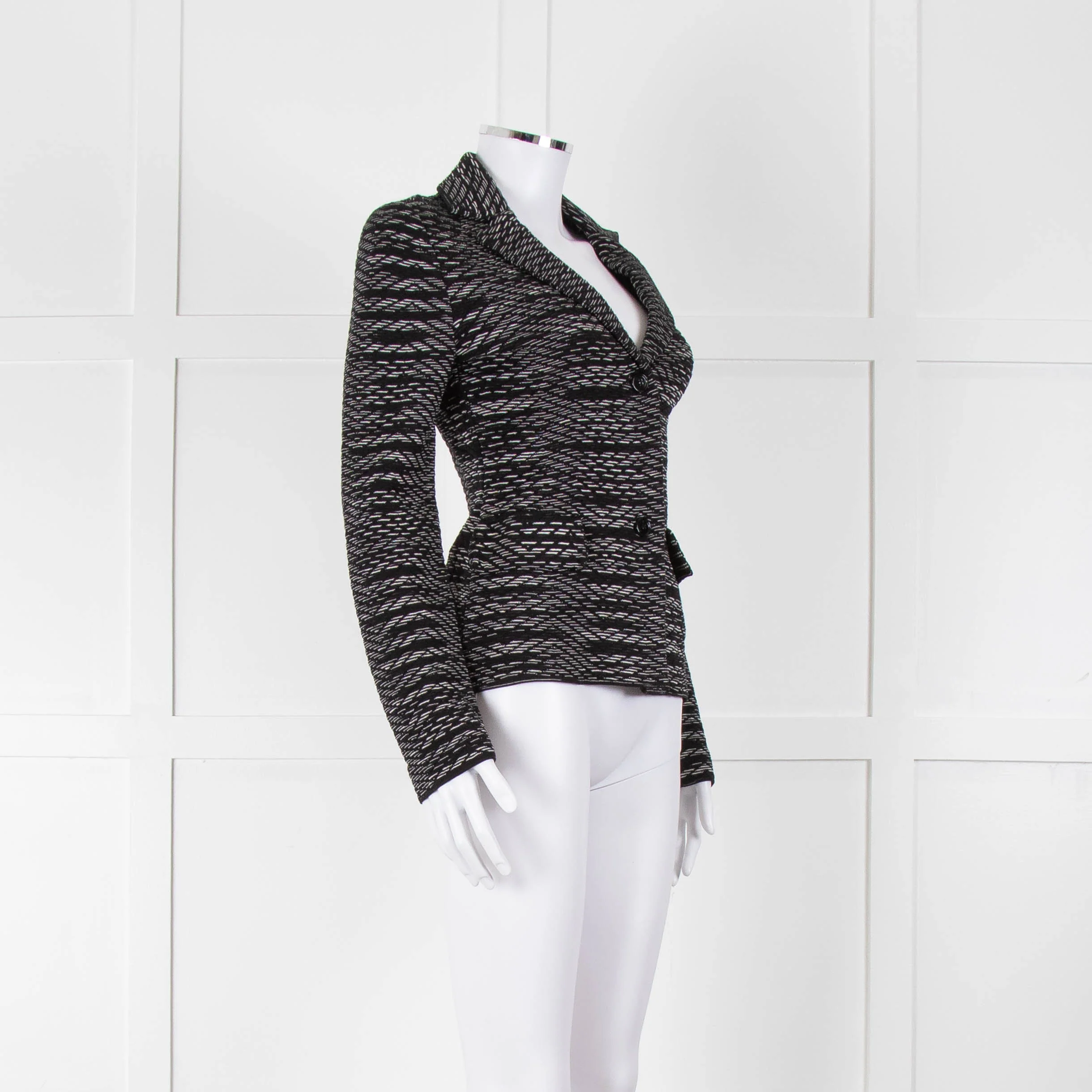 Missoni Black and White Stretch Blazer - Image 2