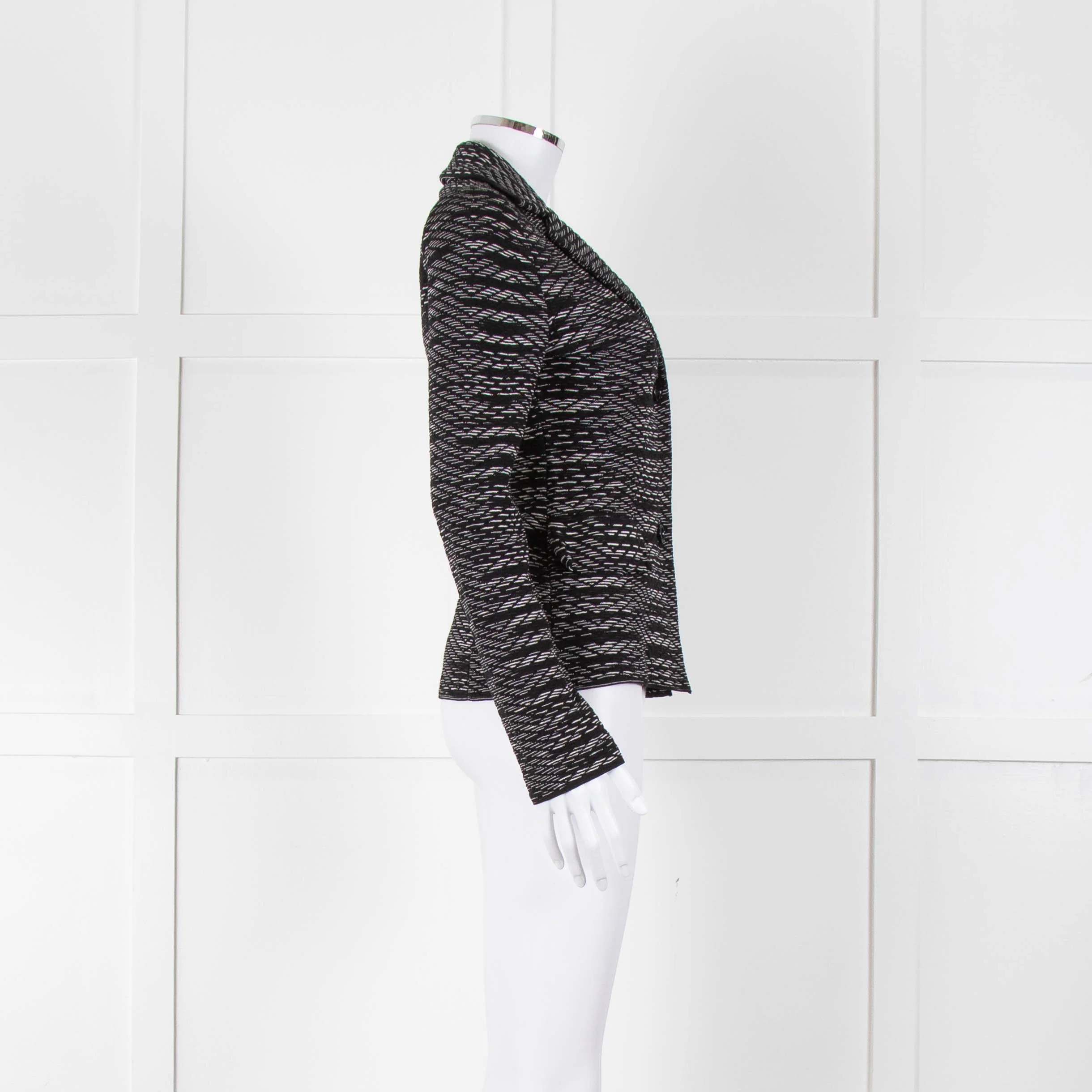 Missoni Black and White Stretch Blazer - Image 3