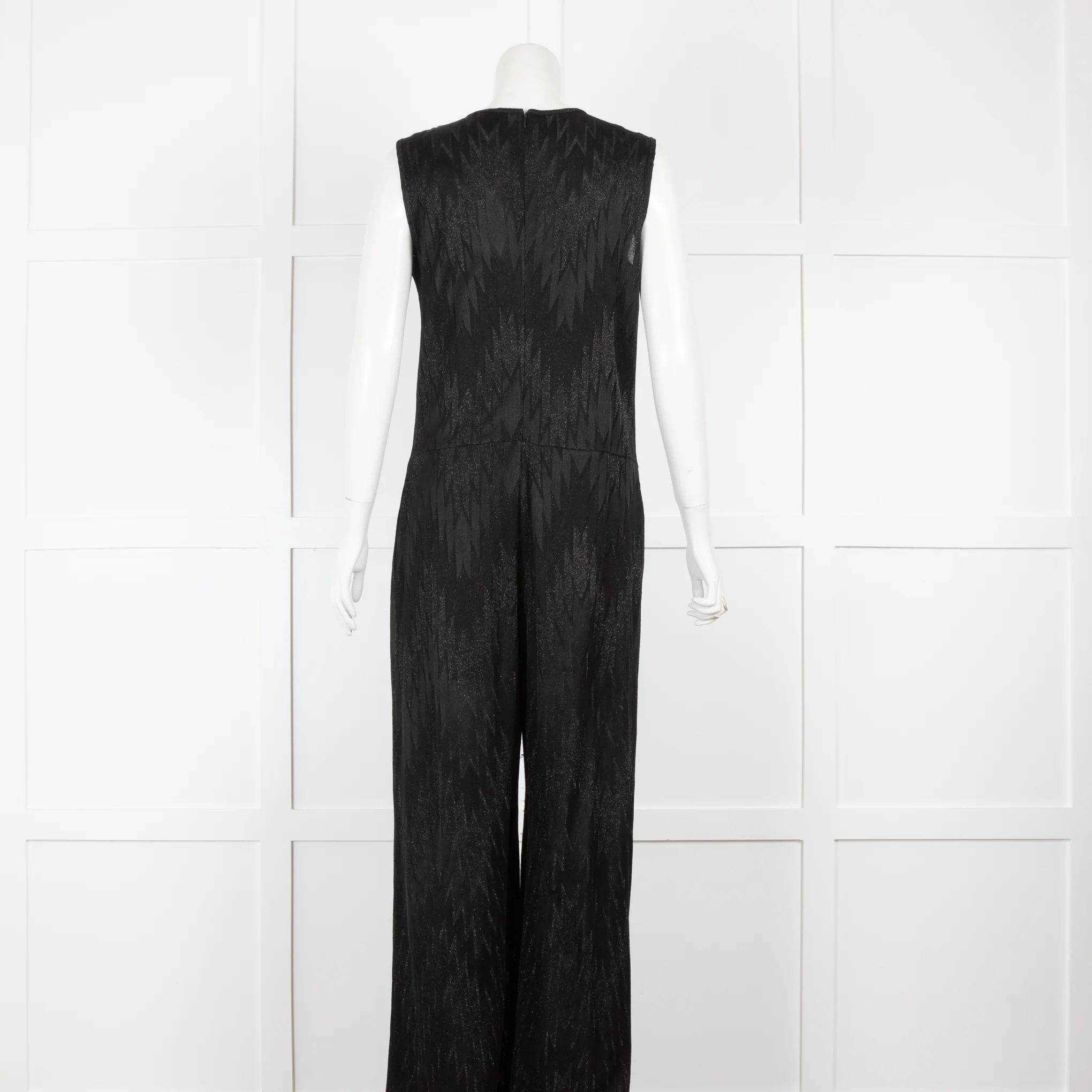 Missoni Black Sparkle Sleeveless Jumpsuit - Image 3