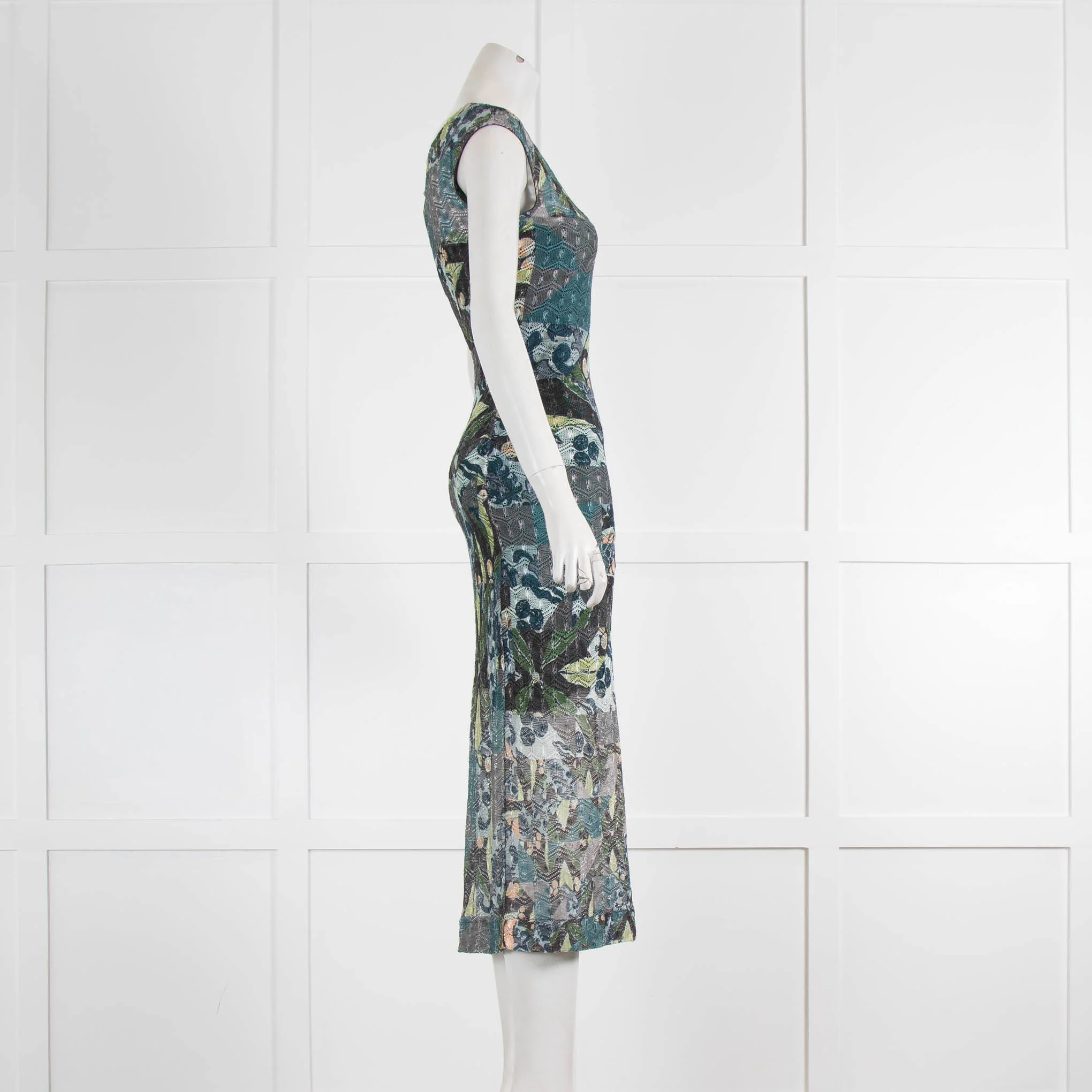 Missoni Green Toned Crochet Maxi Dress - Image 2