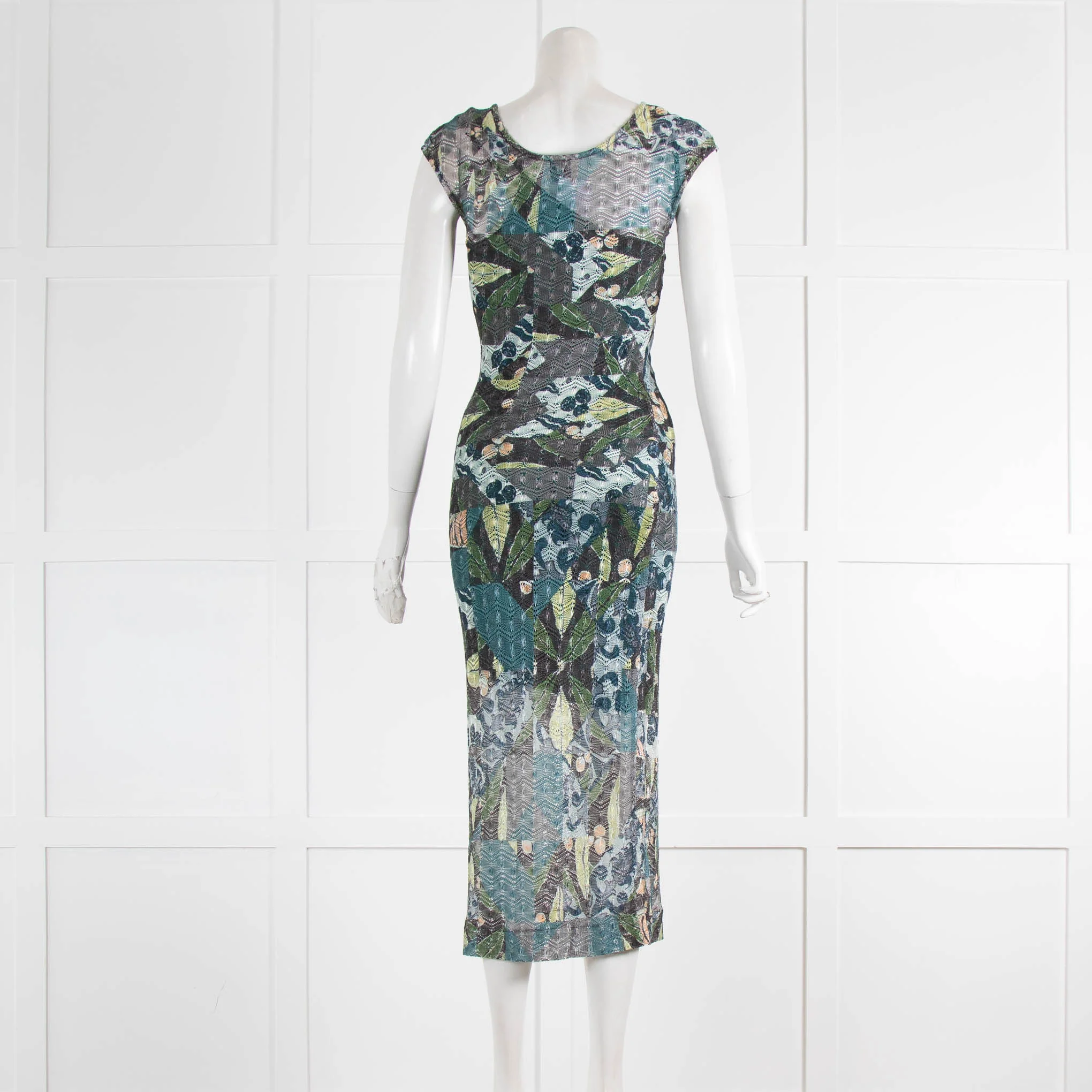 Missoni Green Toned Crochet Maxi Dress - Image 3