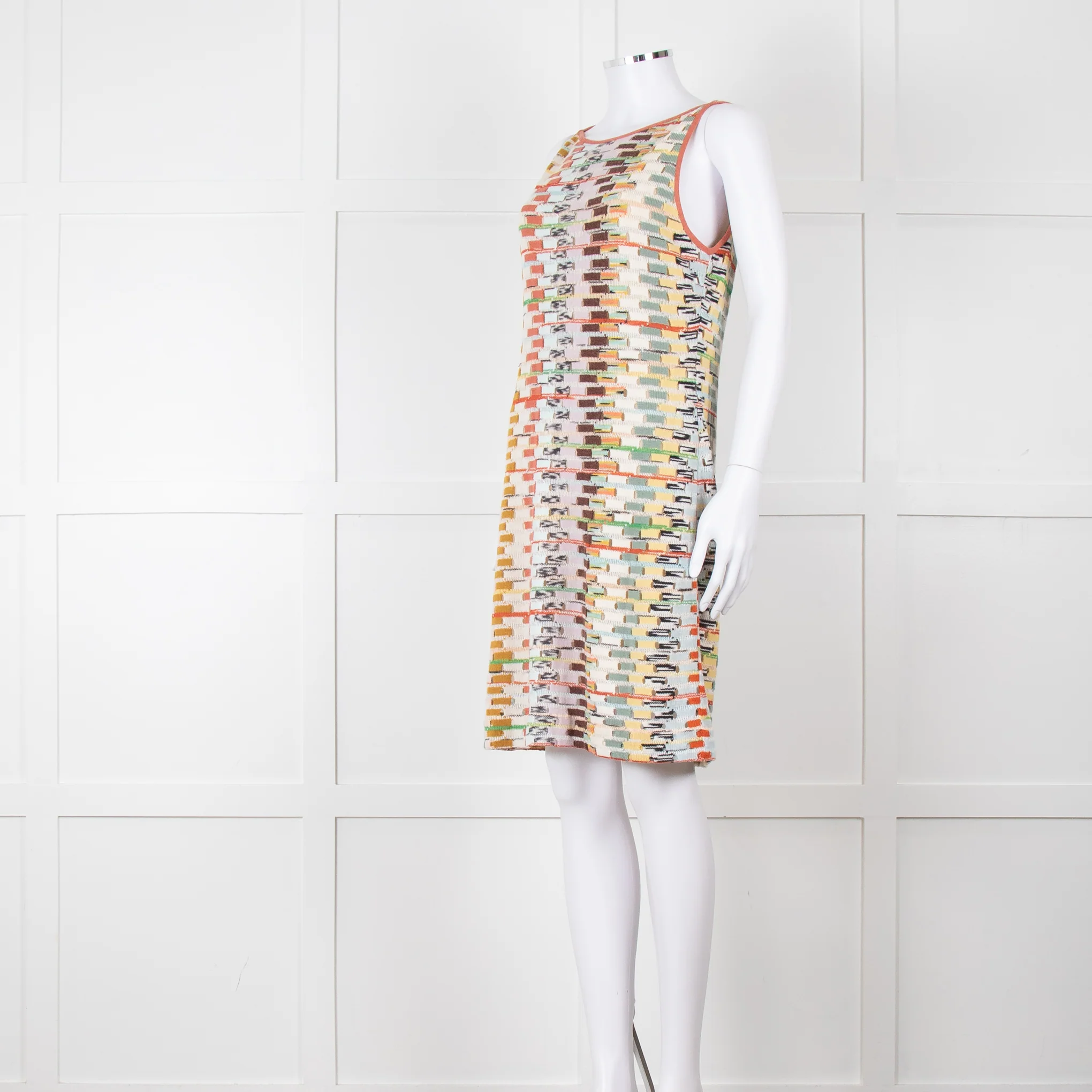 Missoni Multi Coloured Sleeveless Knee Length Dress - Image 2