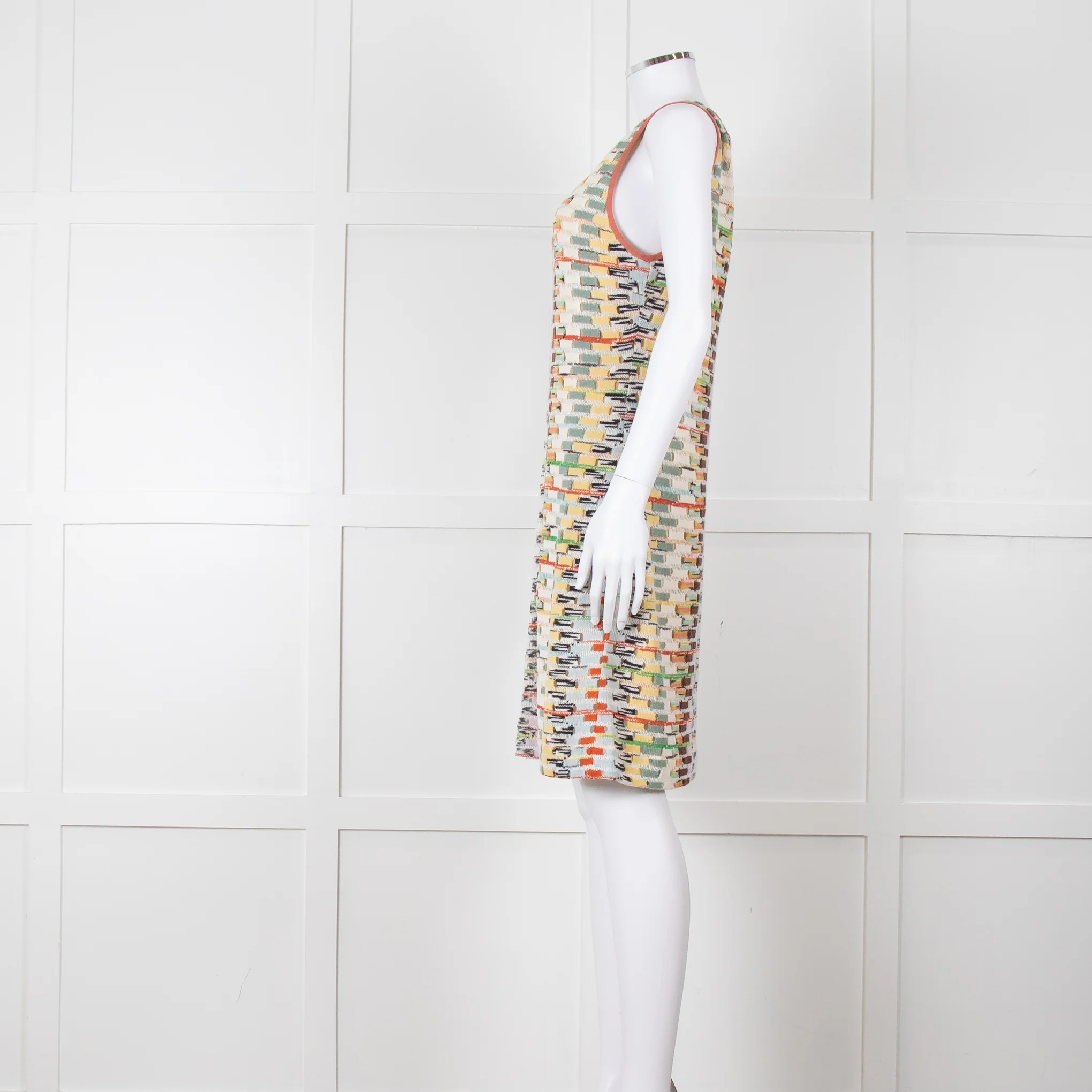Missoni Multi Coloured Sleeveless Knee Length Dress - Image 3