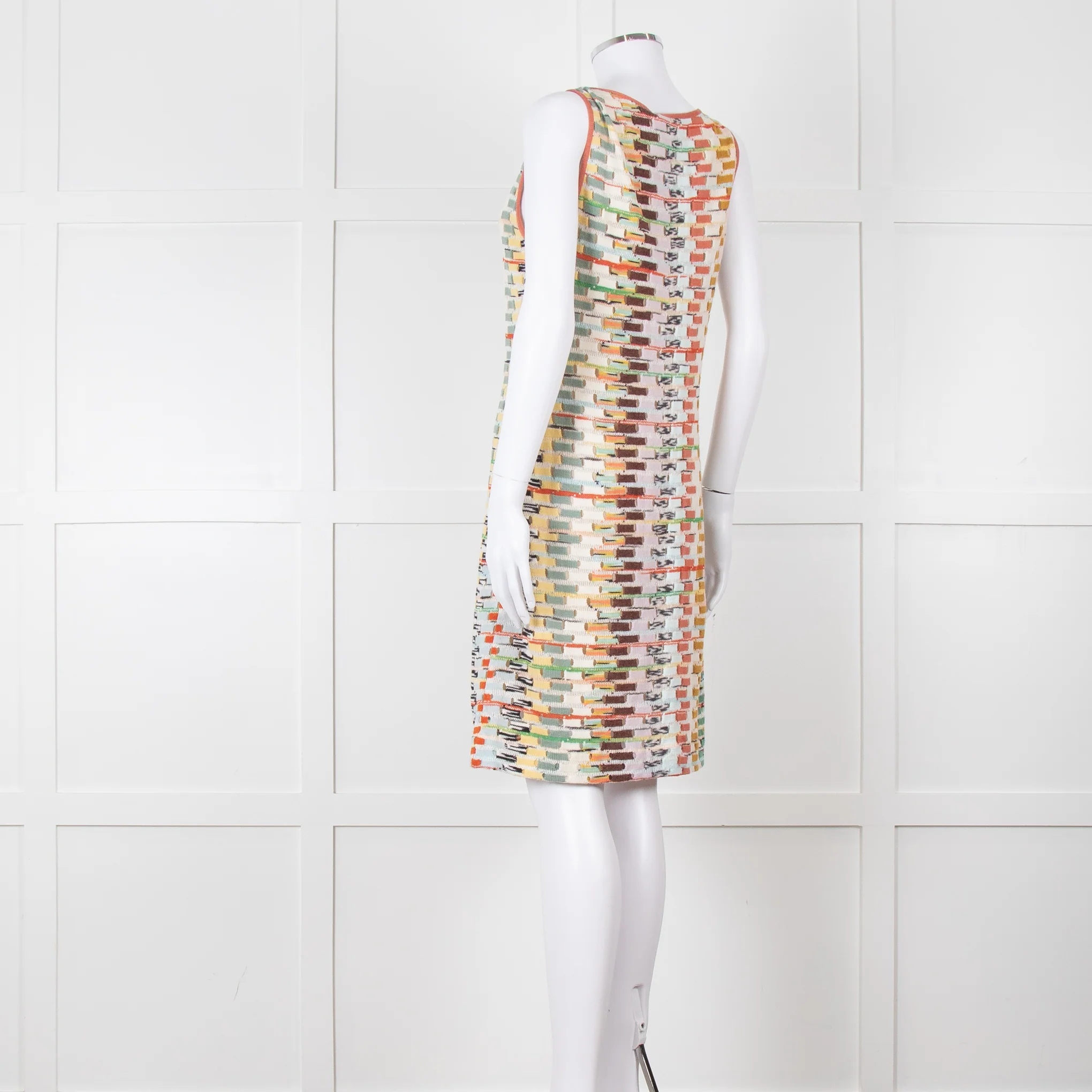 Missoni Multi Coloured Sleeveless Knee Length Dress - Image 4