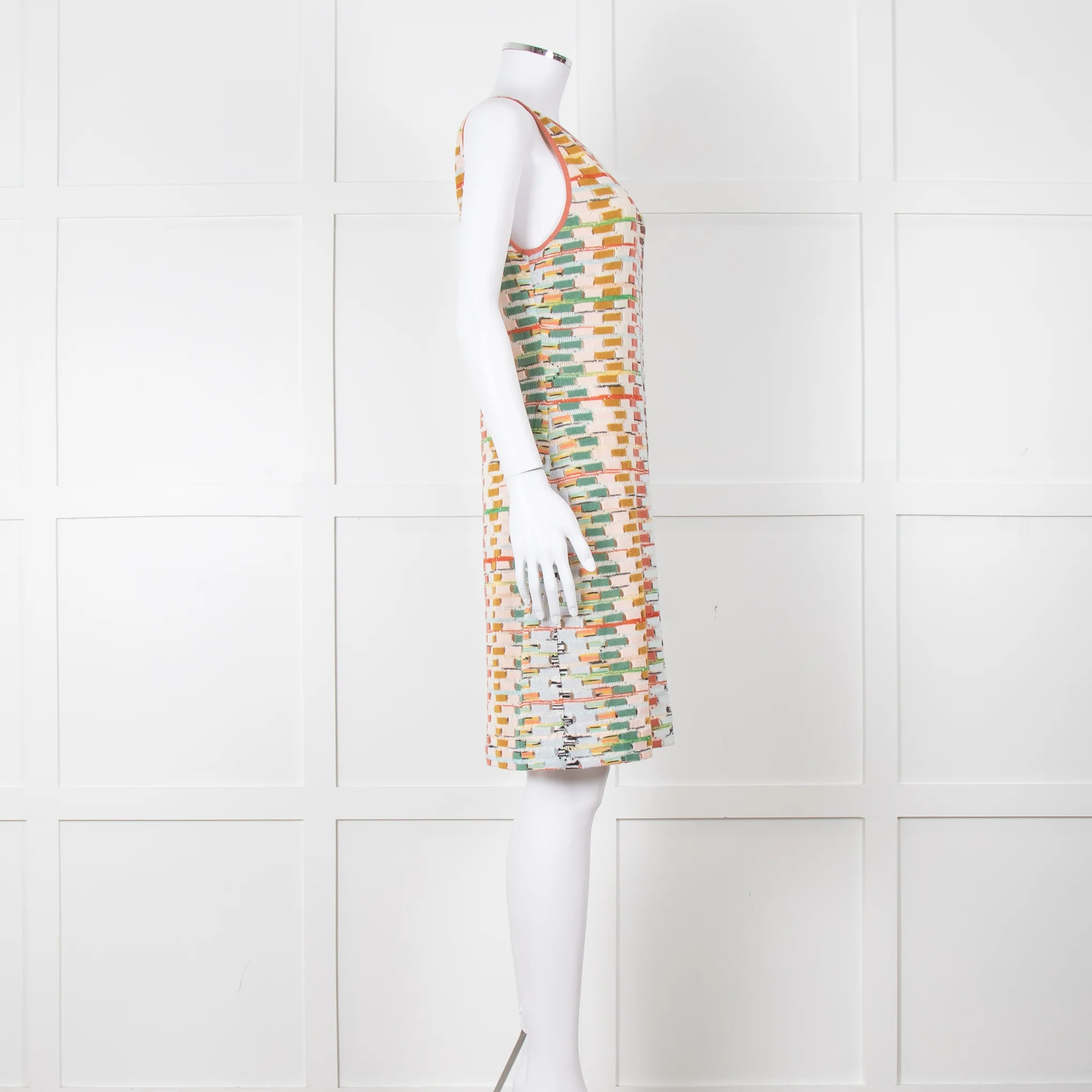 Missoni Multi Coloured Sleeveless Knee Length Dress - Image 7
