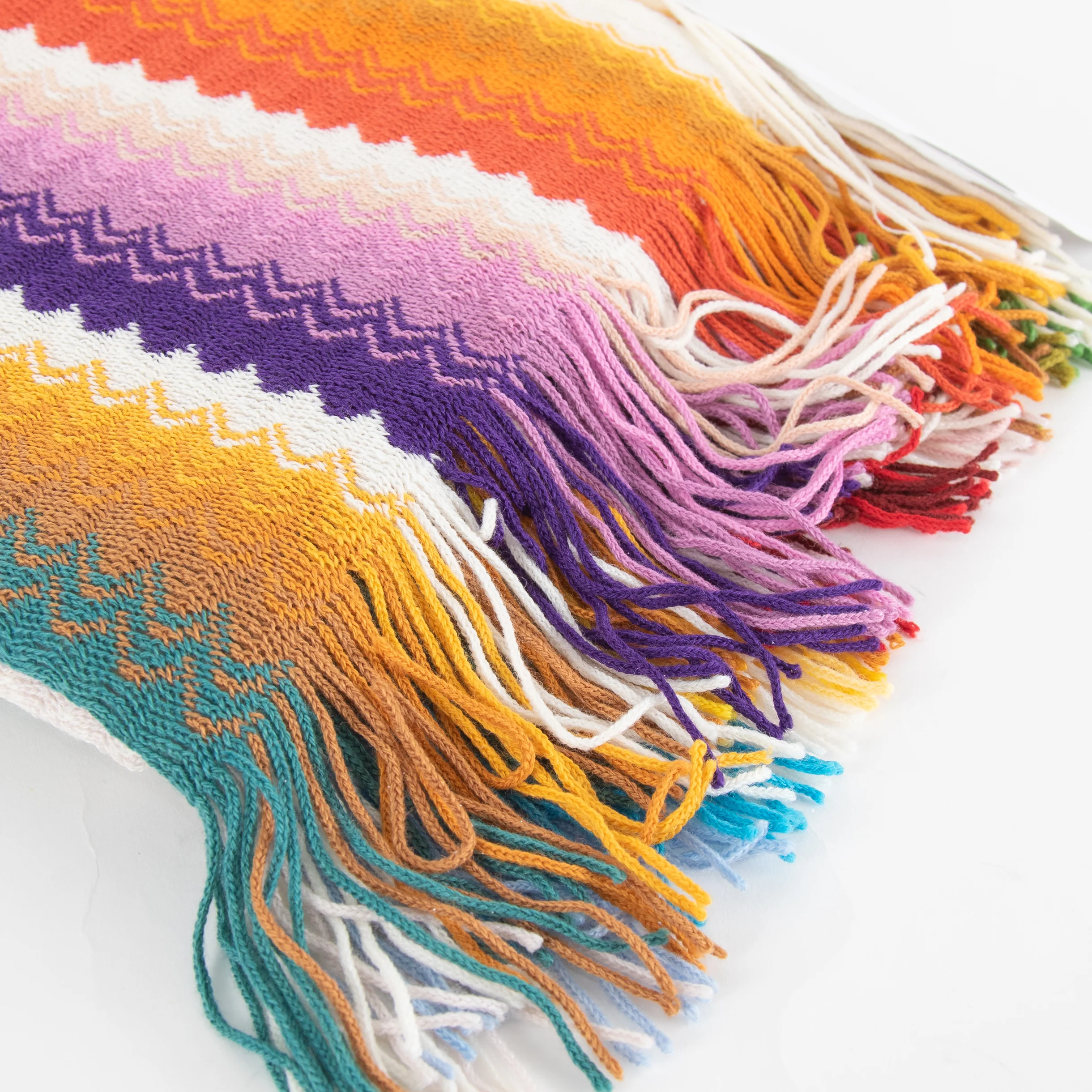 Missoni Multicolour Wavyline Pattern Scarf - Image 2