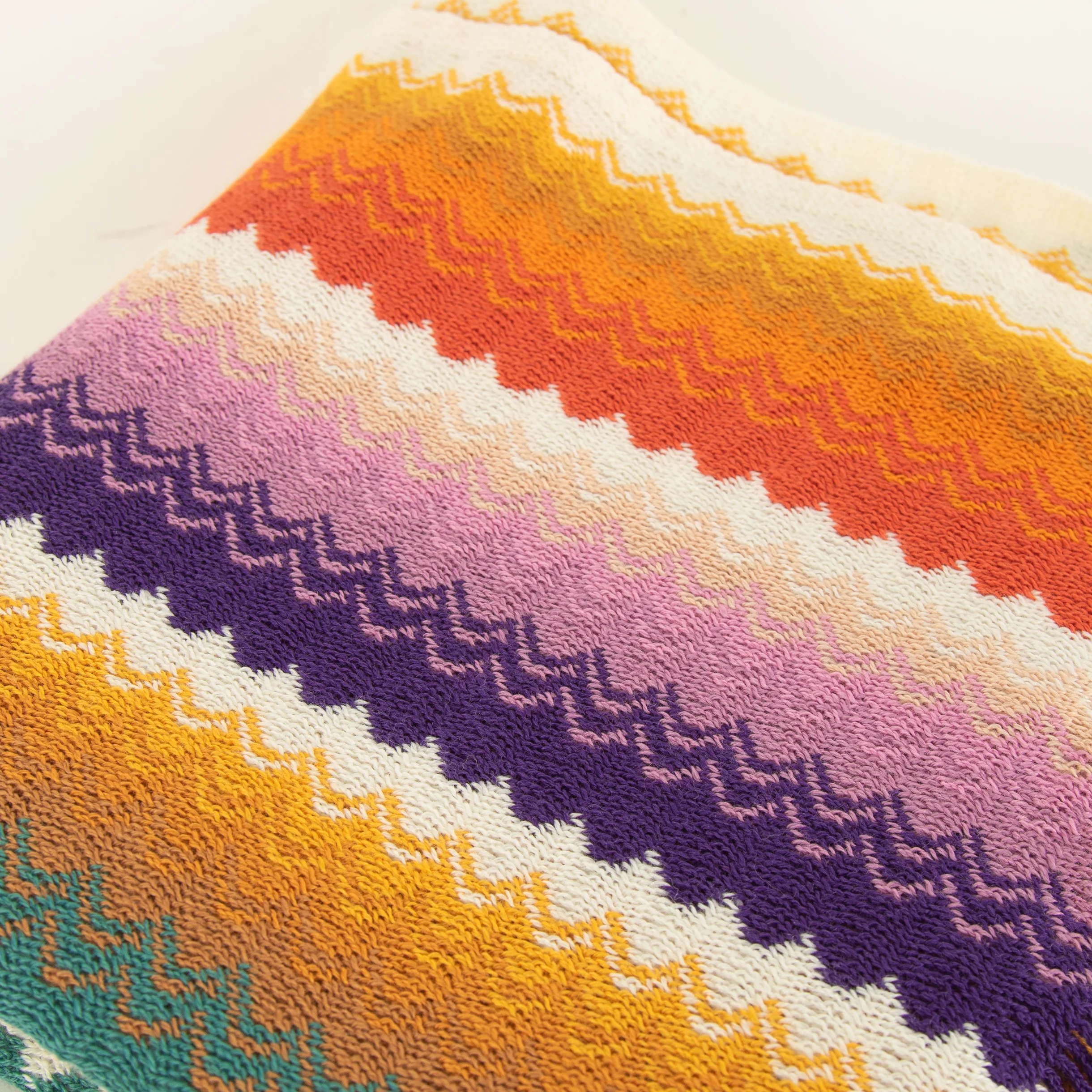 Missoni Multicolour Wavyline Pattern Scarf - Image 3