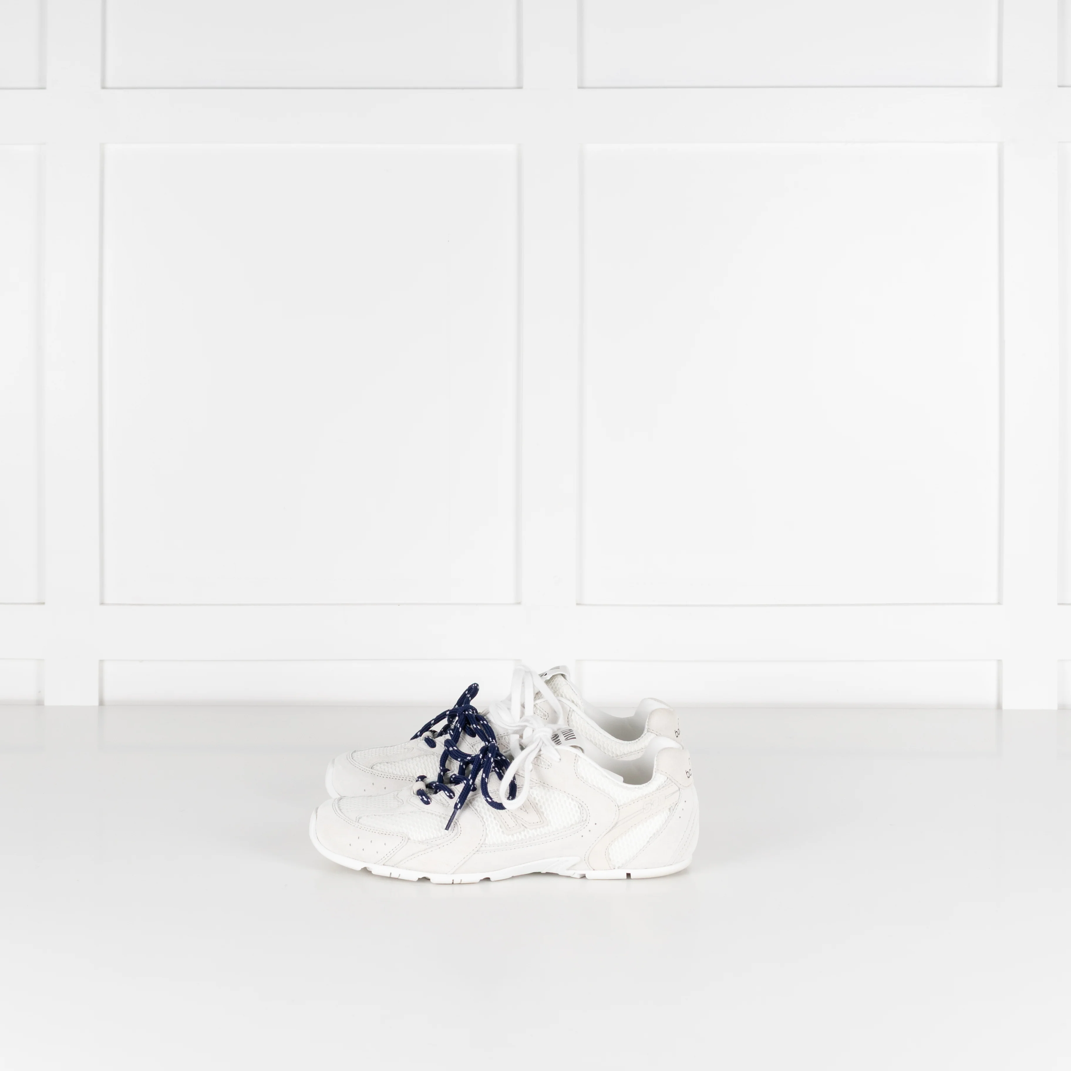 Miu Miu x New Balance White 530 SL Suede Mesh Trainers - Image 4