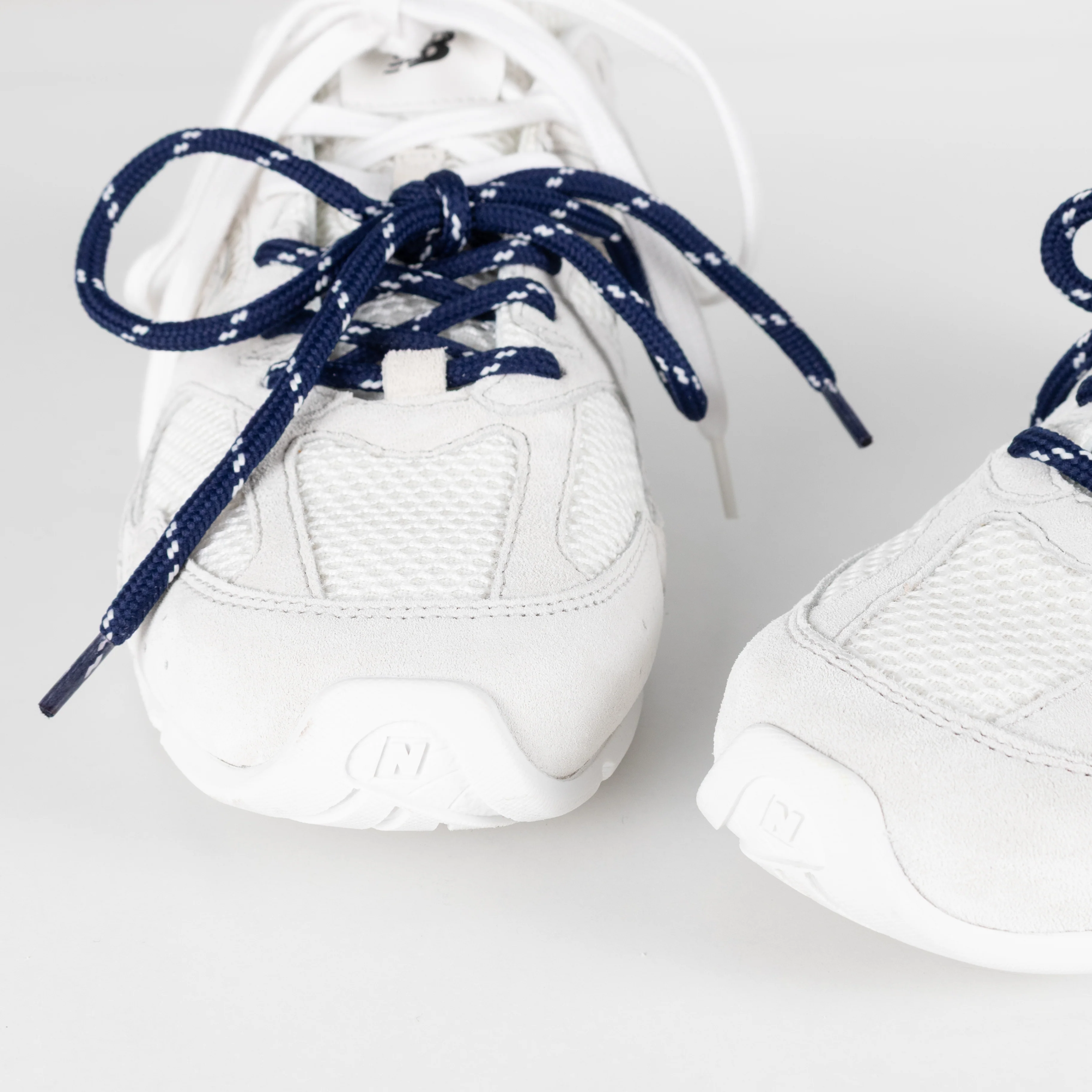 Miu Miu x New Balance White 530 SL Suede Mesh Trainers - Image 9