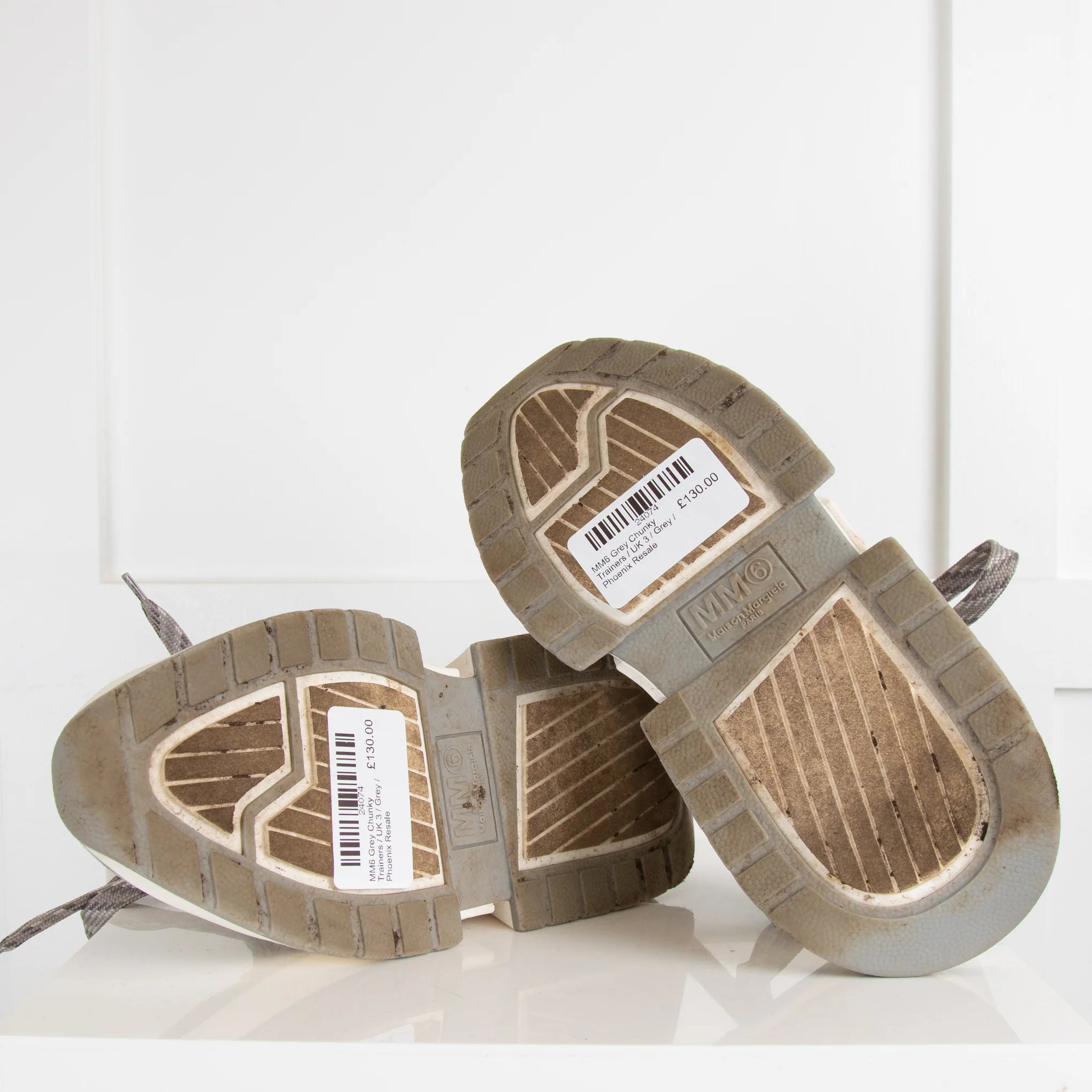 MM6 Grey Chunky Trainers - Image 6